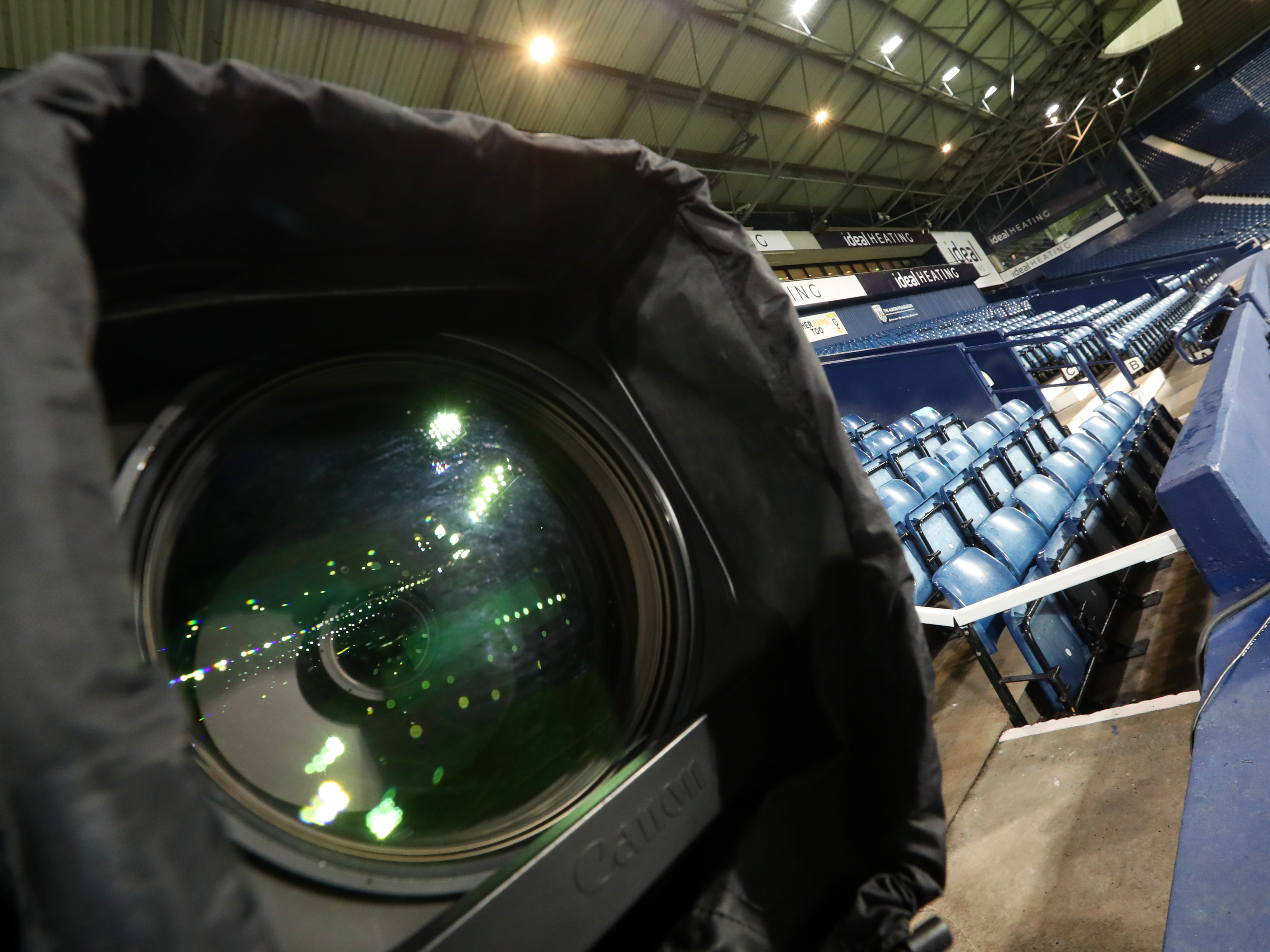 An image of a television camera at The Hawthorns