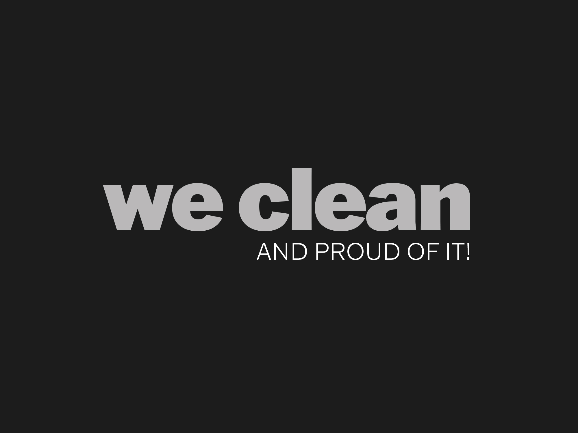 We Clean Logo