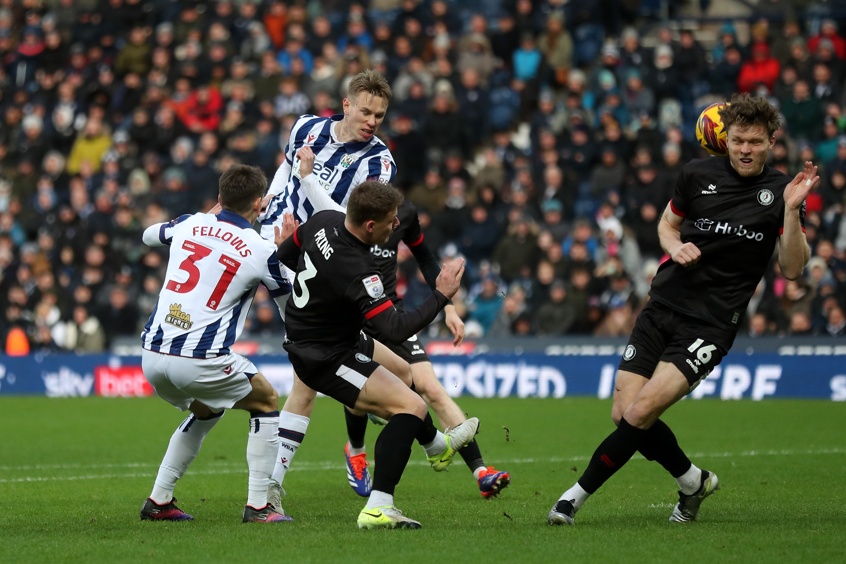 Torbjørn Heggem in action against Bristol City