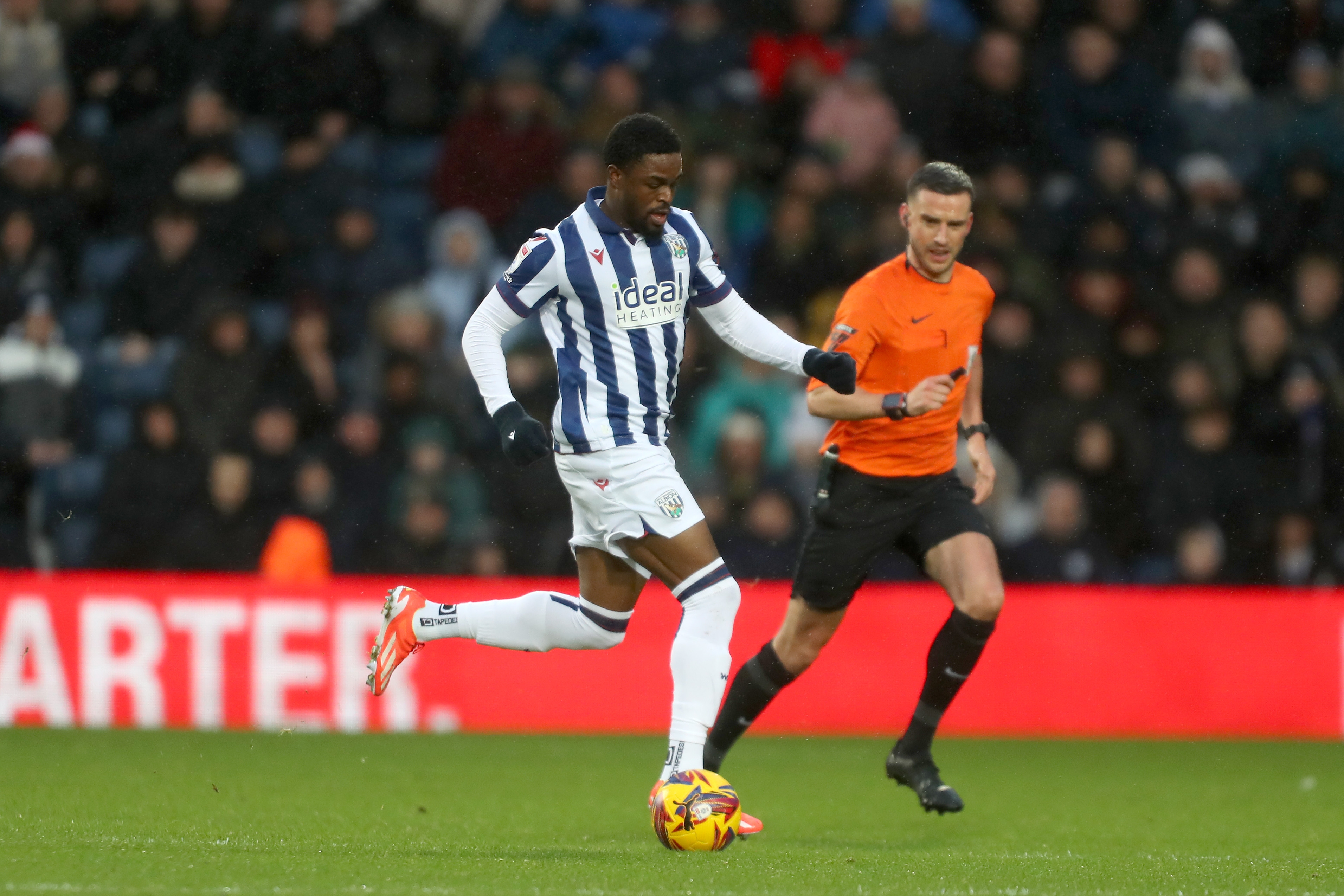 Josh Maja in action against Bristol City