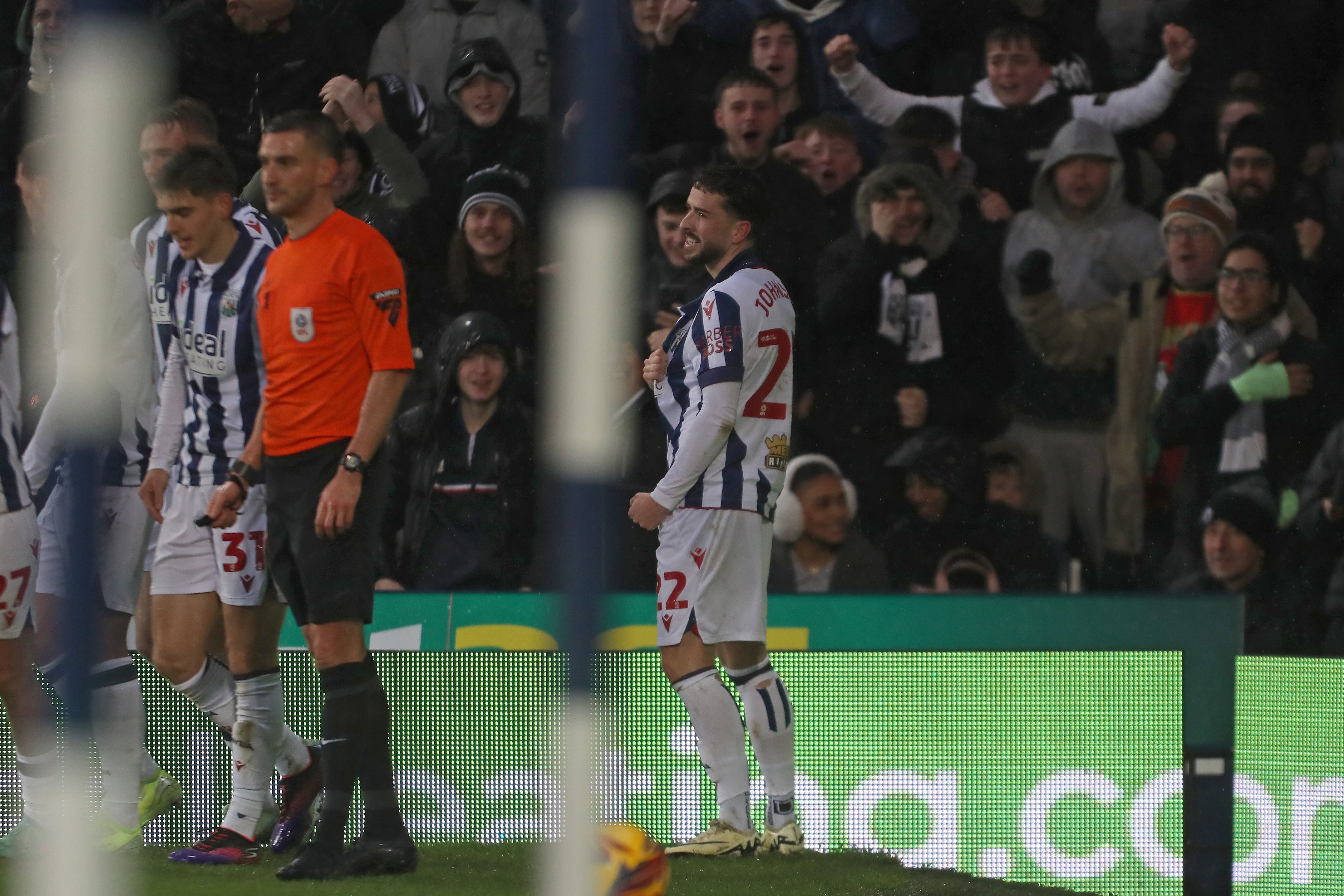 Mikey Johnston celebrates scoring his second goal against Bristol City 