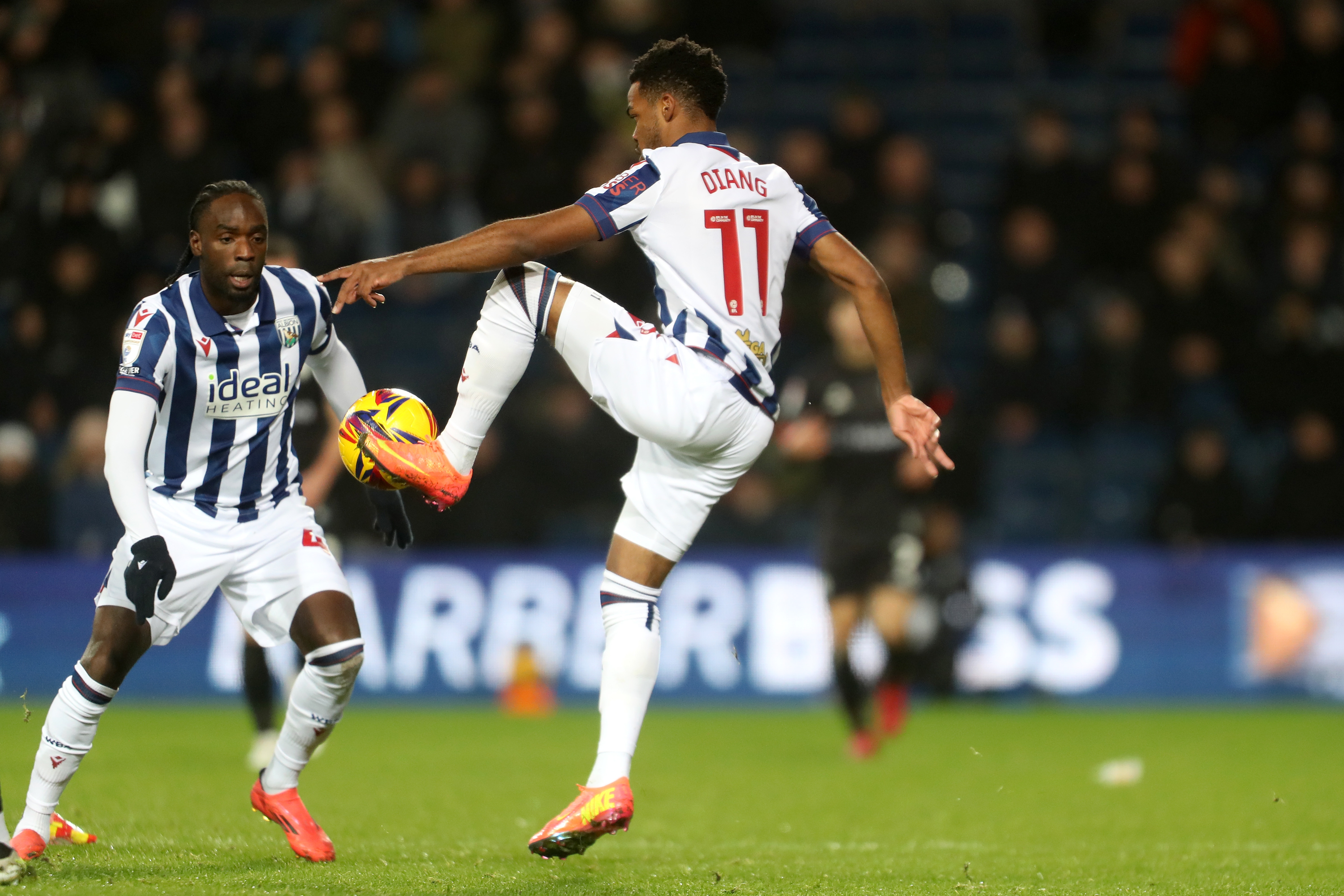 Grady Diangana in action against Bristol City 