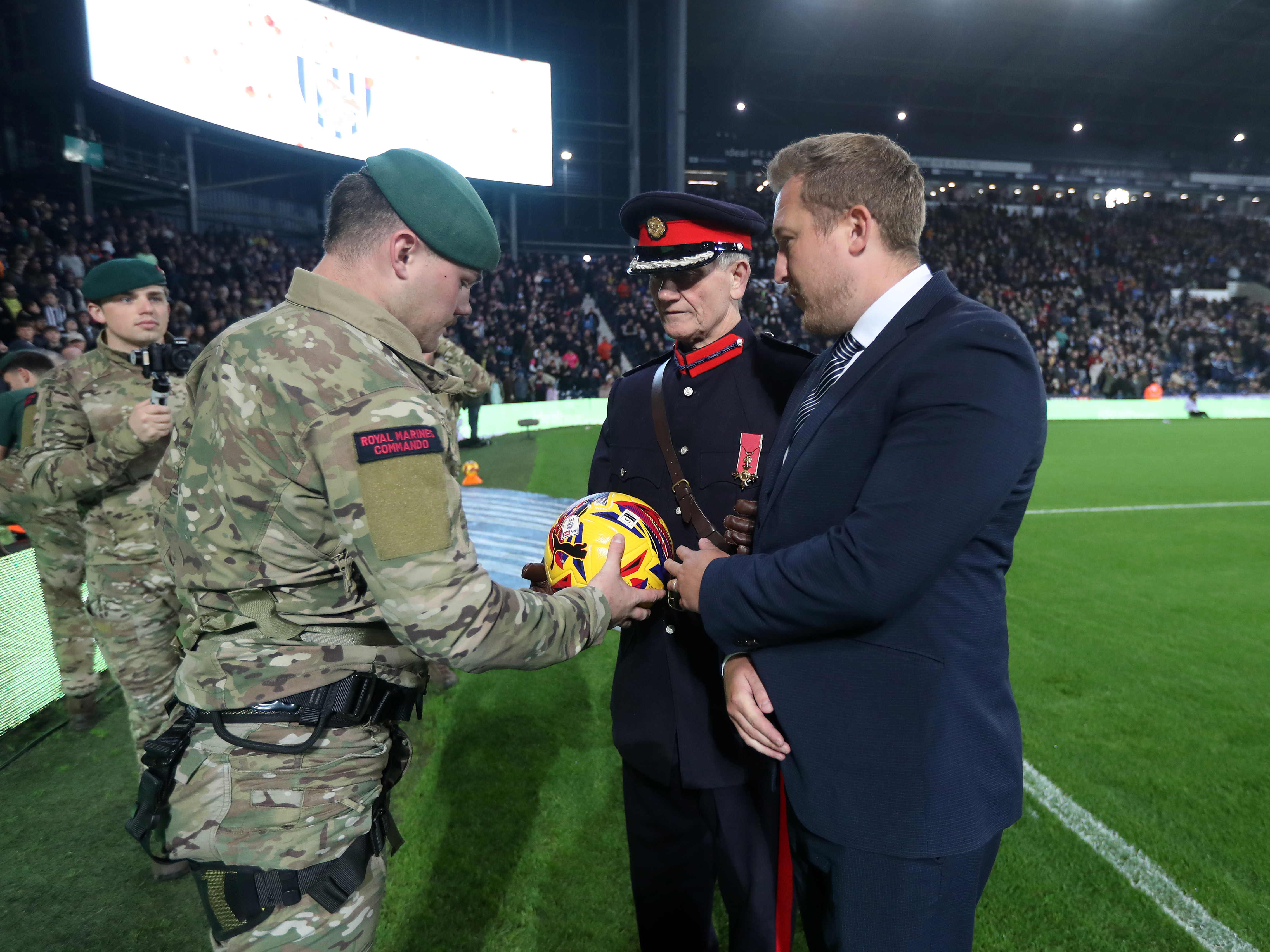 An image of "Blind Dave" Heeley during the 2024 Remembrance Day match against Burnley