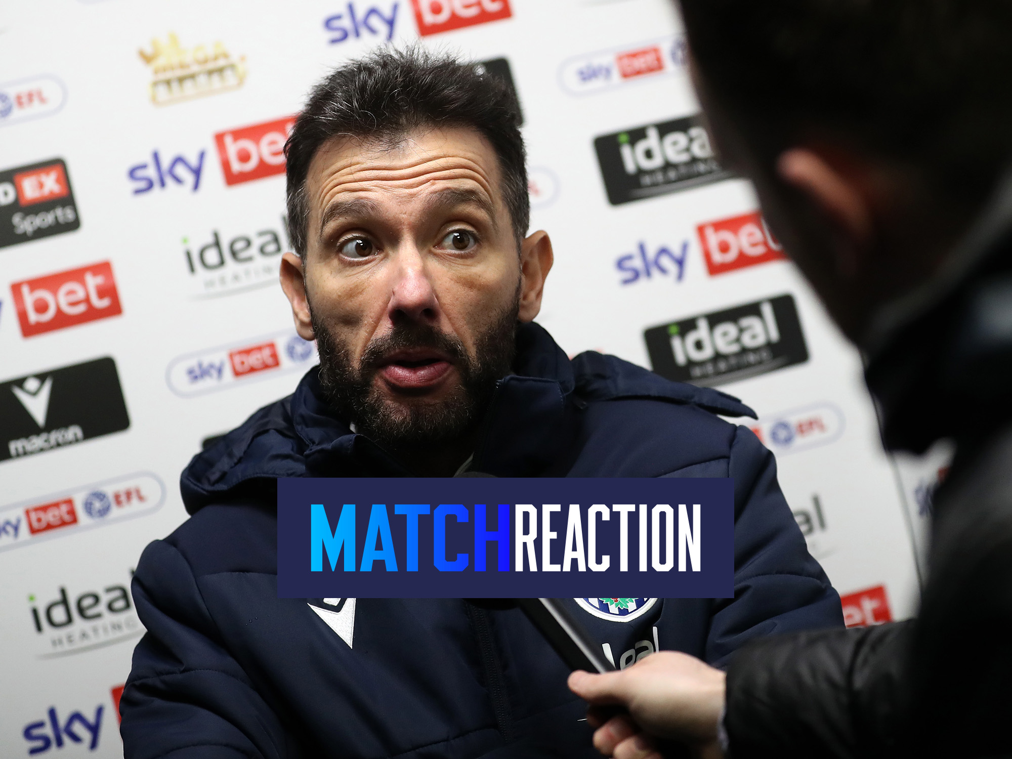 Carlos Corberán is interviewed after Albion's draw against Sheffield United 