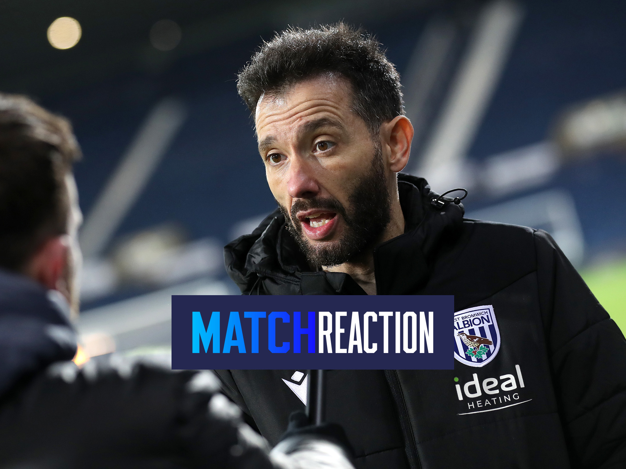 Carlos Corberán is interviewed after Albion's win against Coventry City 