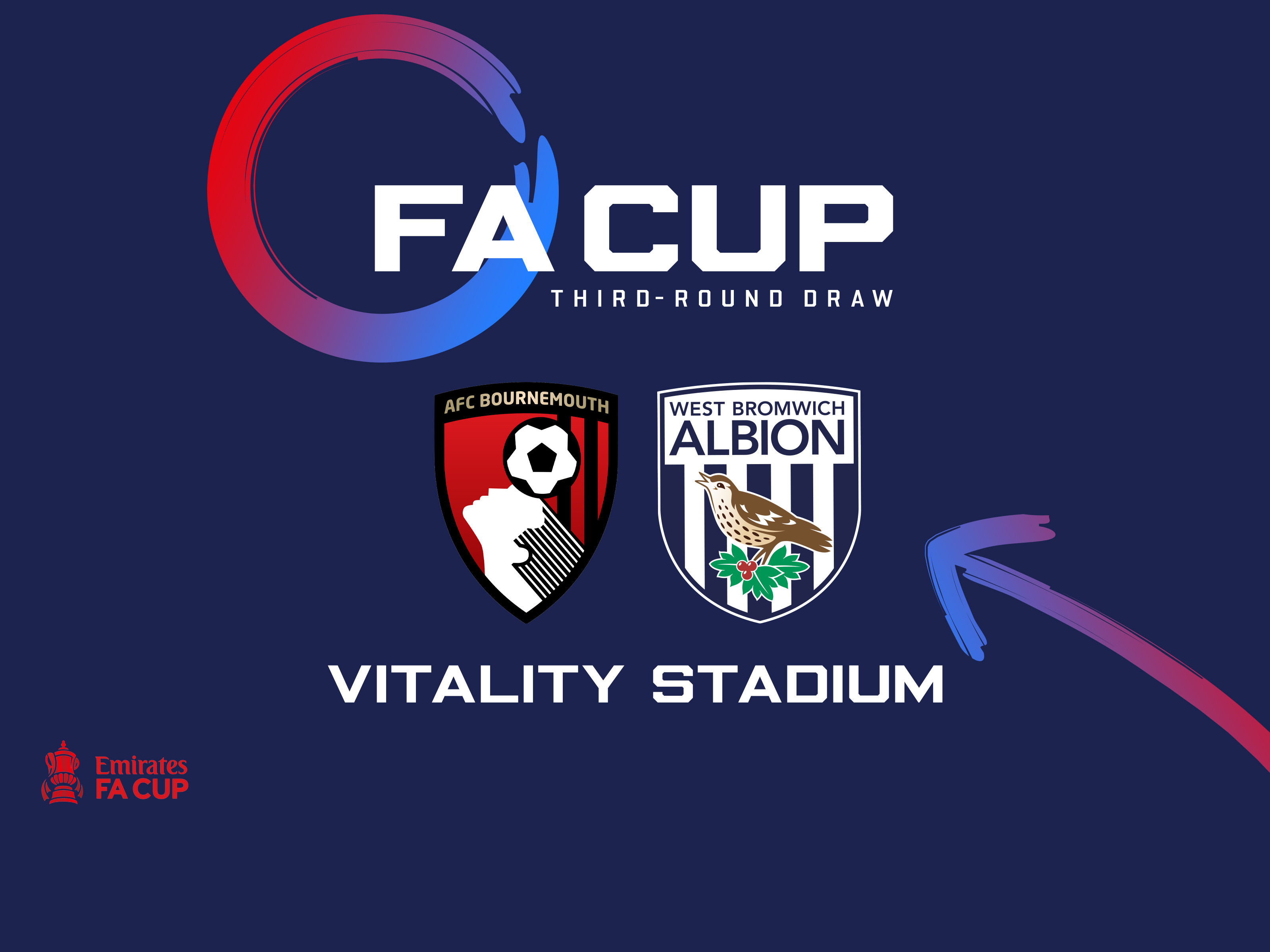 AFC Bournemouth v WBA FA Cup round-three draw