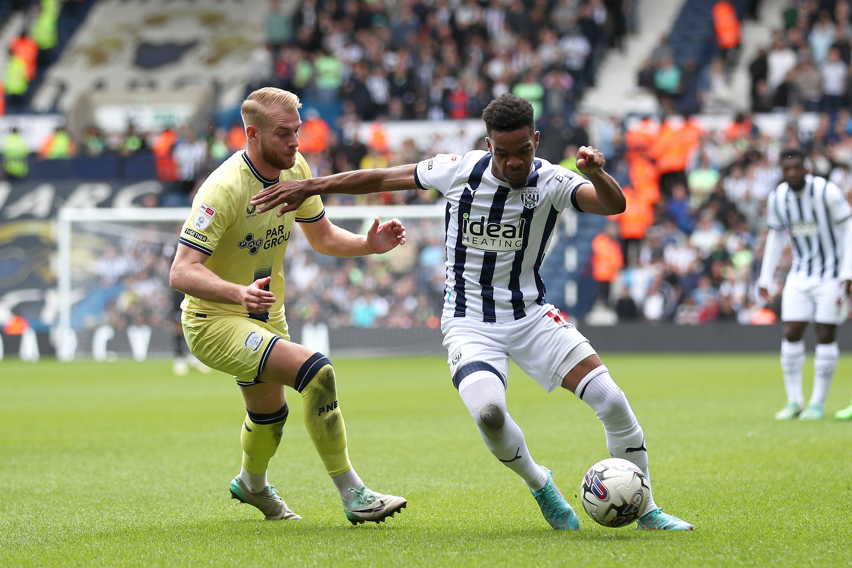 Albion in action against Preston last season.