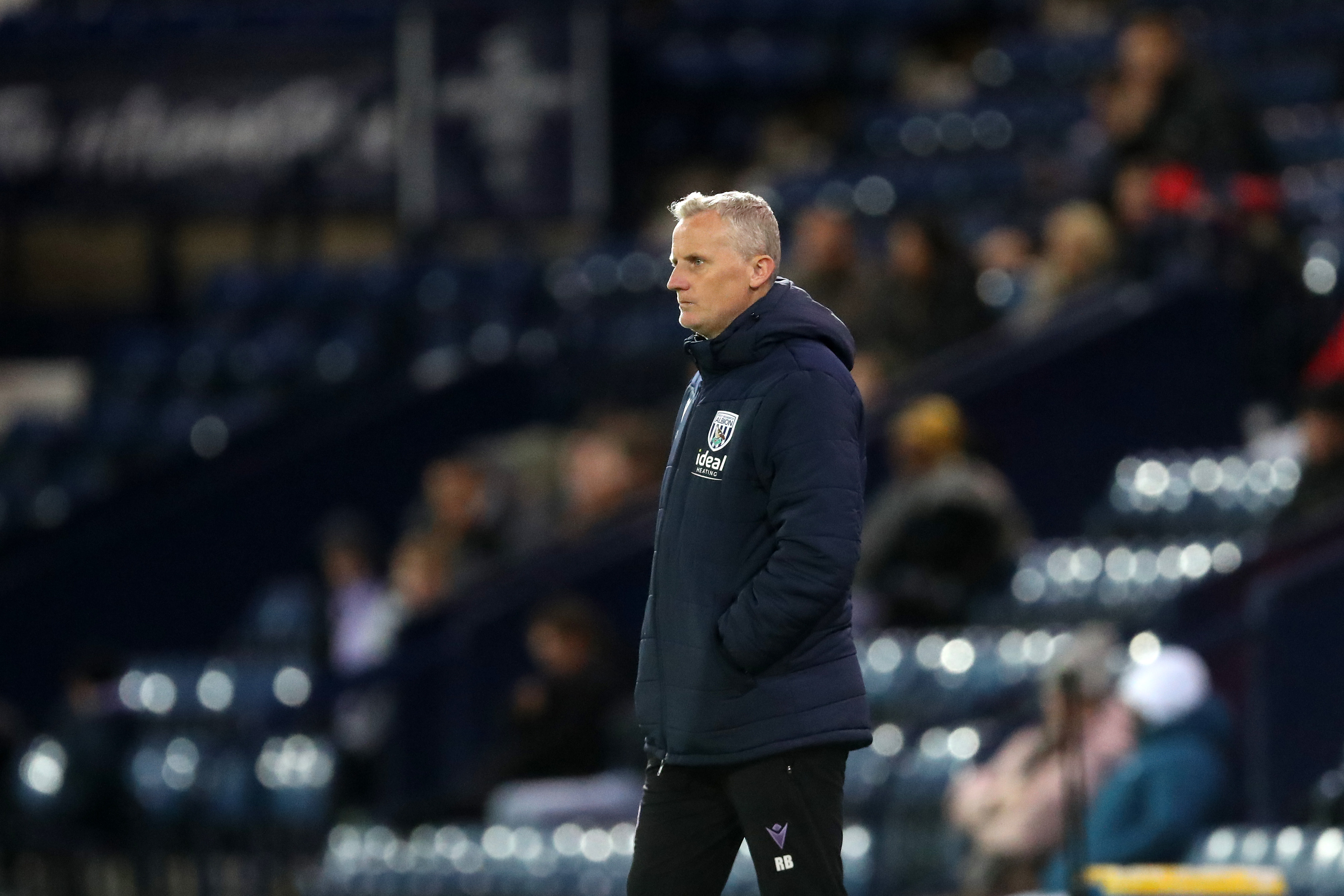 Richard Beale on the side of the pitch at The Hawthorns 