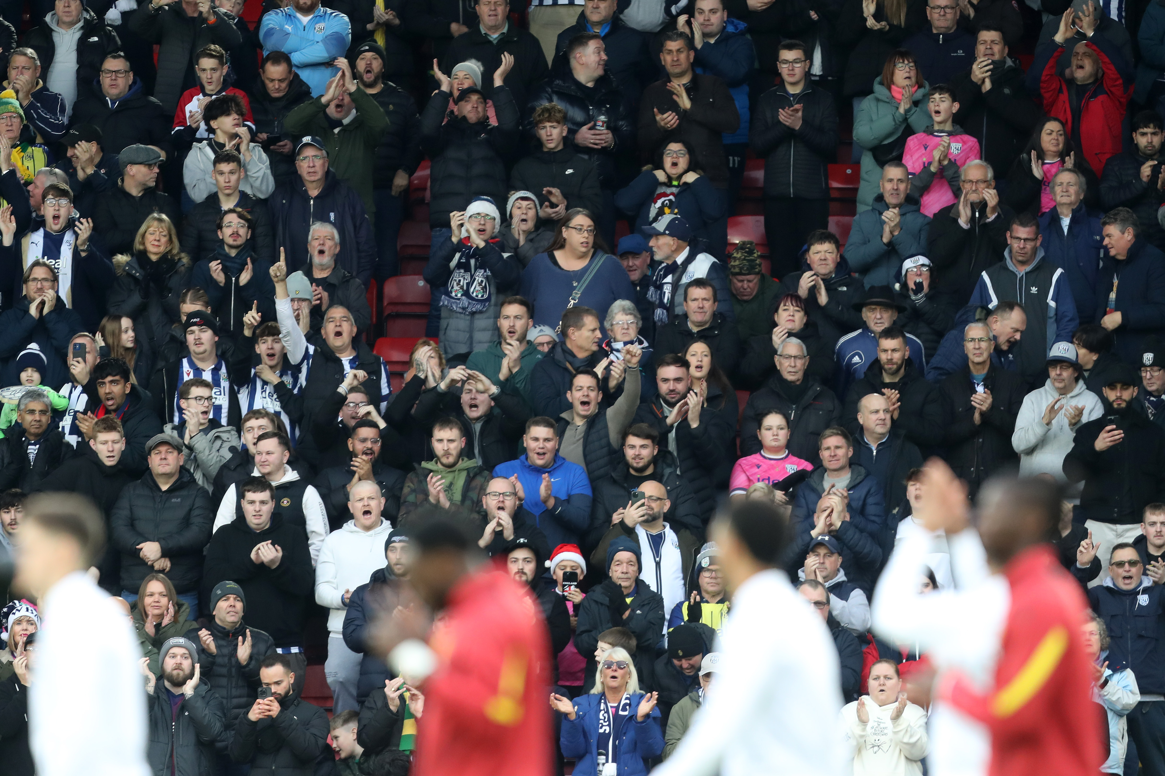 A general view of Albion fans at a game 