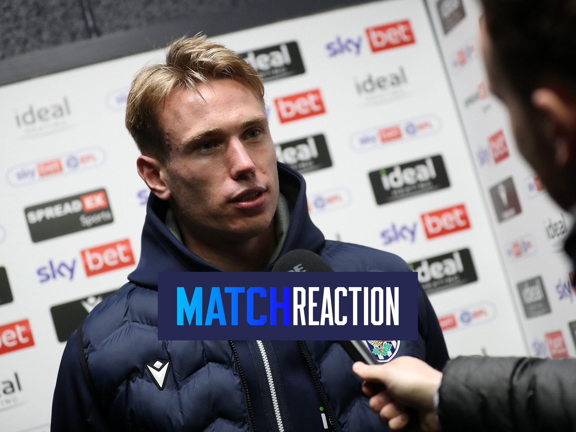 Torbjørn Heggem is interviewed after scoring against Sheffield United 