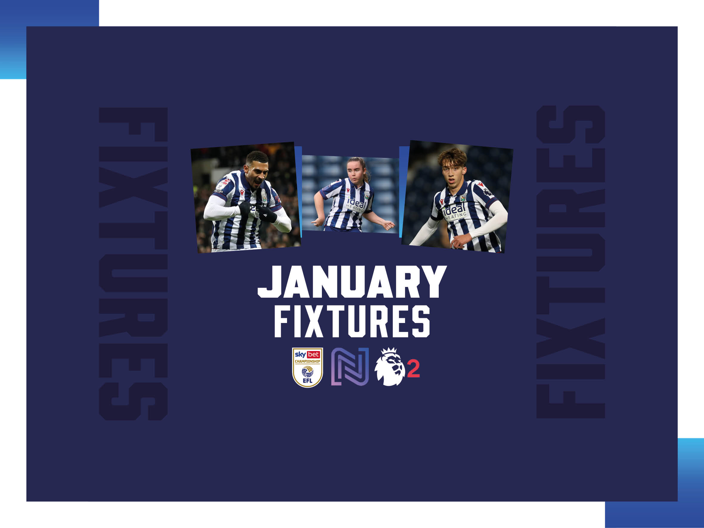 Albion's January fixtures graphic 