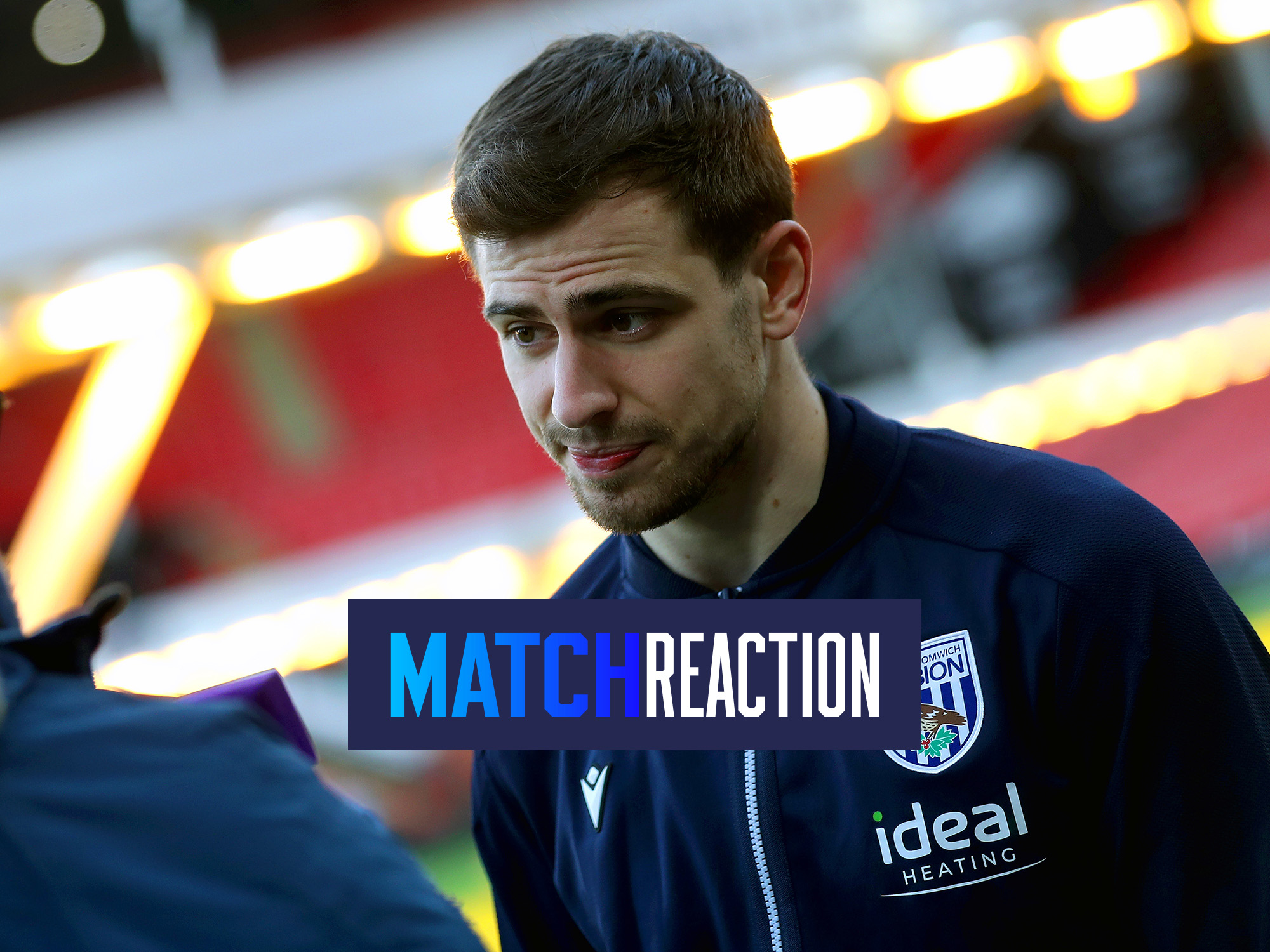 Jayson Molumby is interviewed after Albion's draw at Sheffield United 