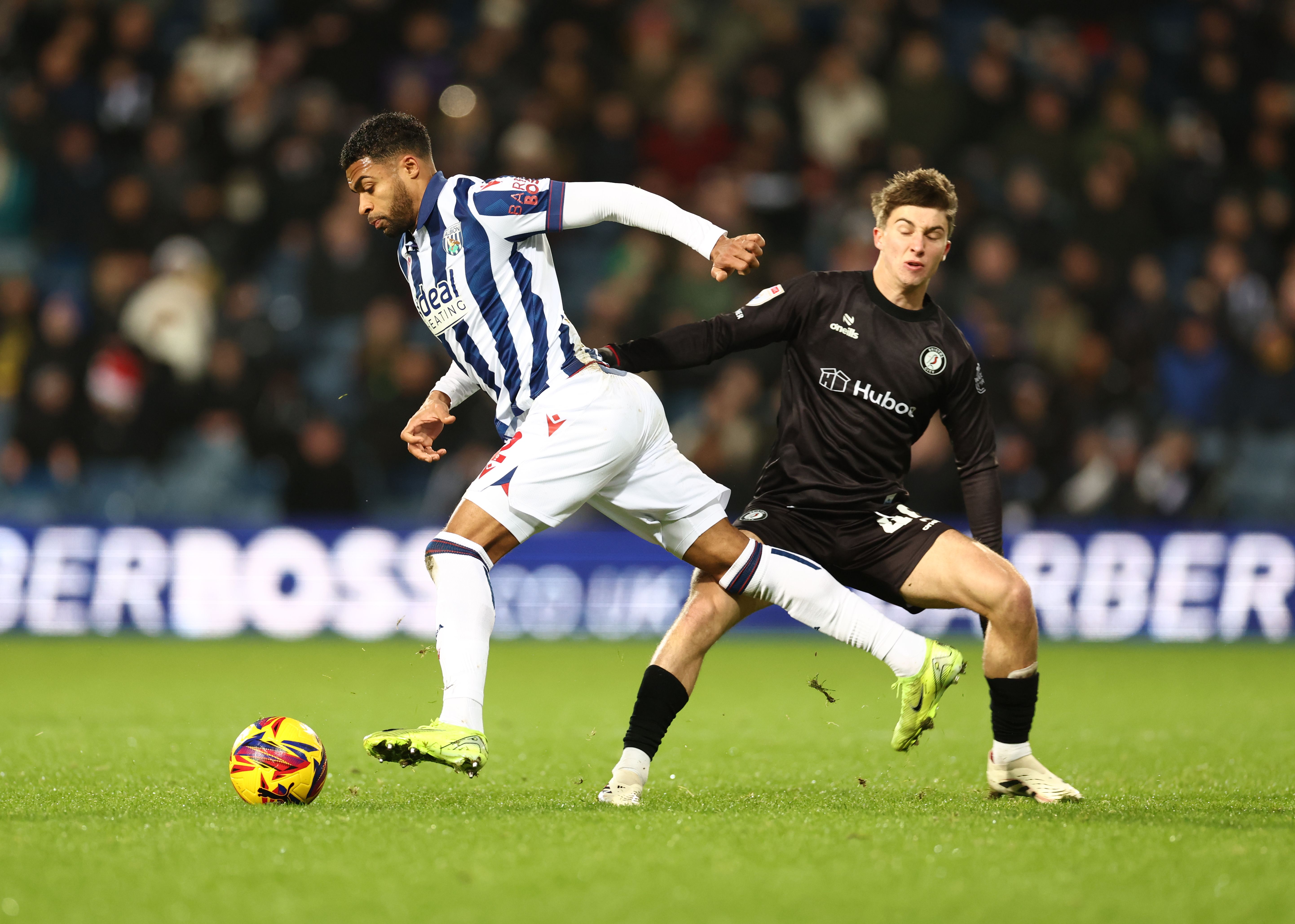 Darnell Furlong in action against Bristol City 