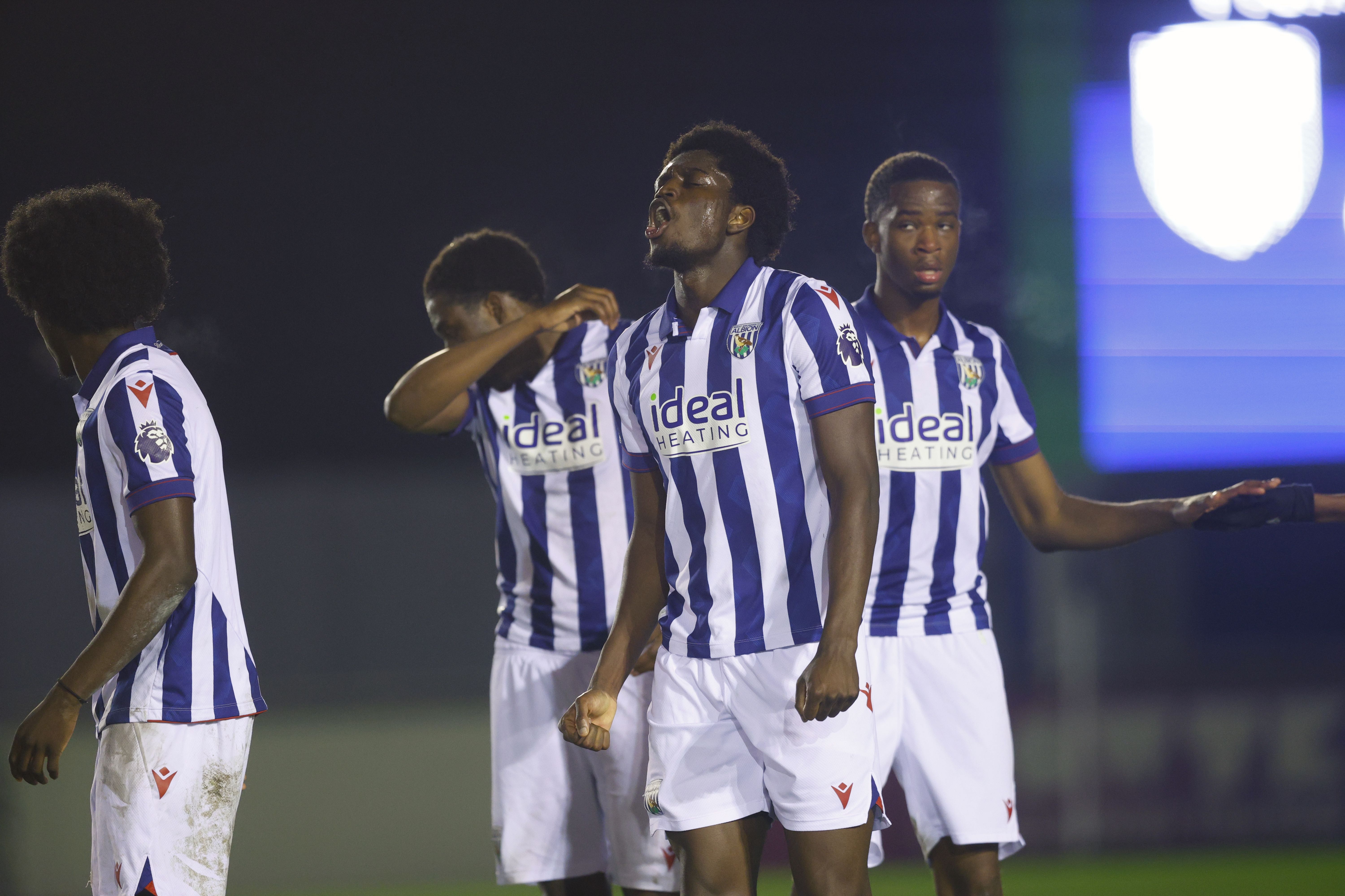 Michael Parker celebrates his goal.