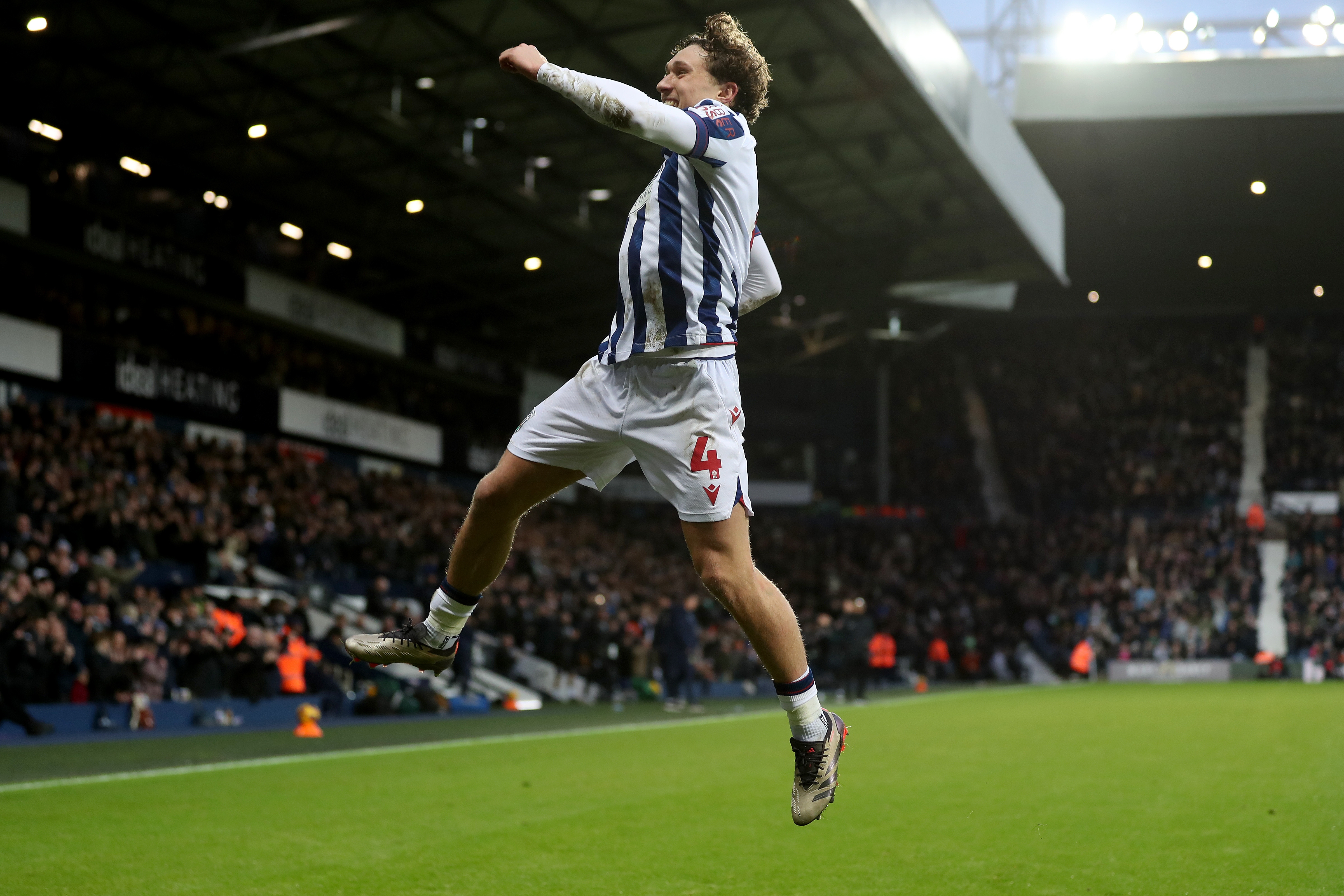 Callum Styles celebrates scoring against Preston