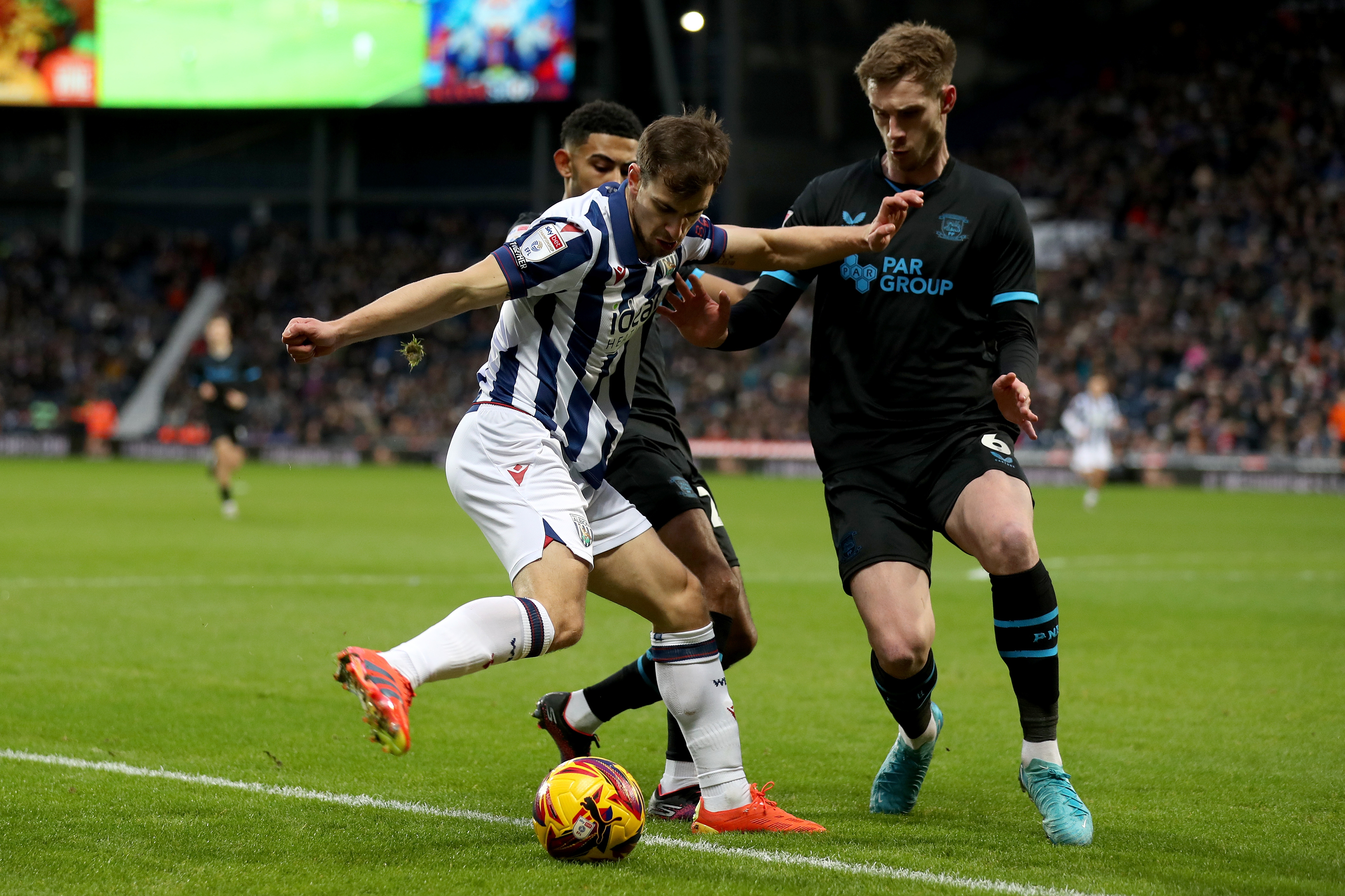 Jayson Molumby in action against Preston