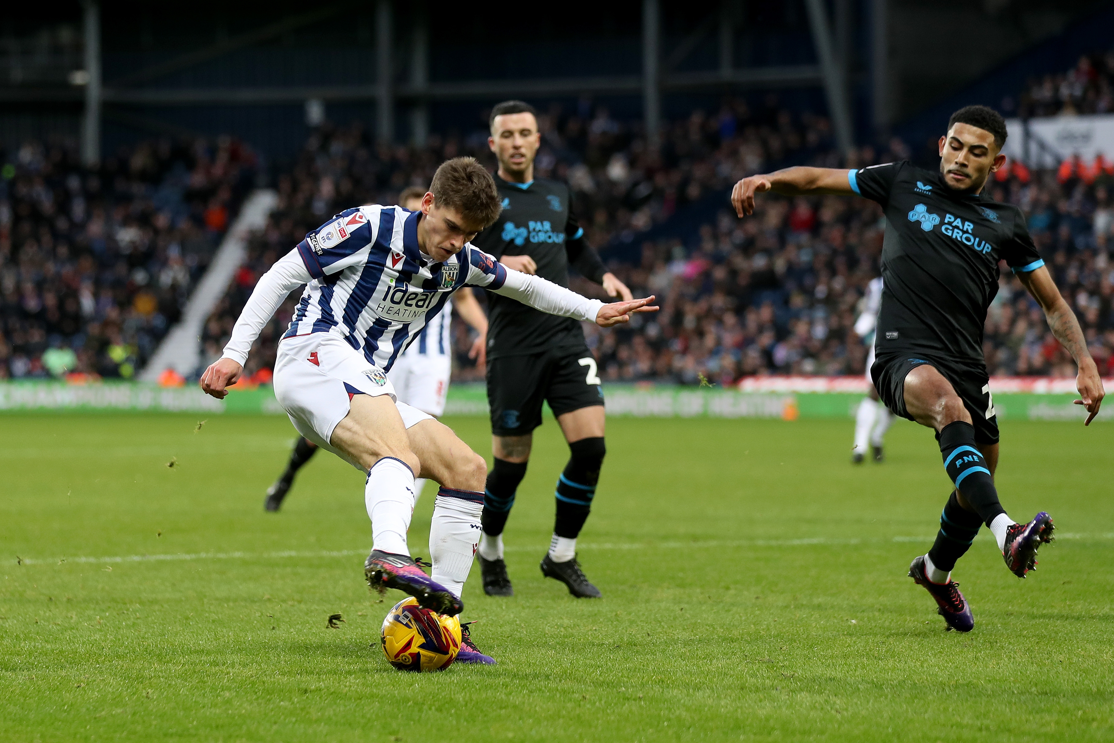 Tom Fellows in action against Preston