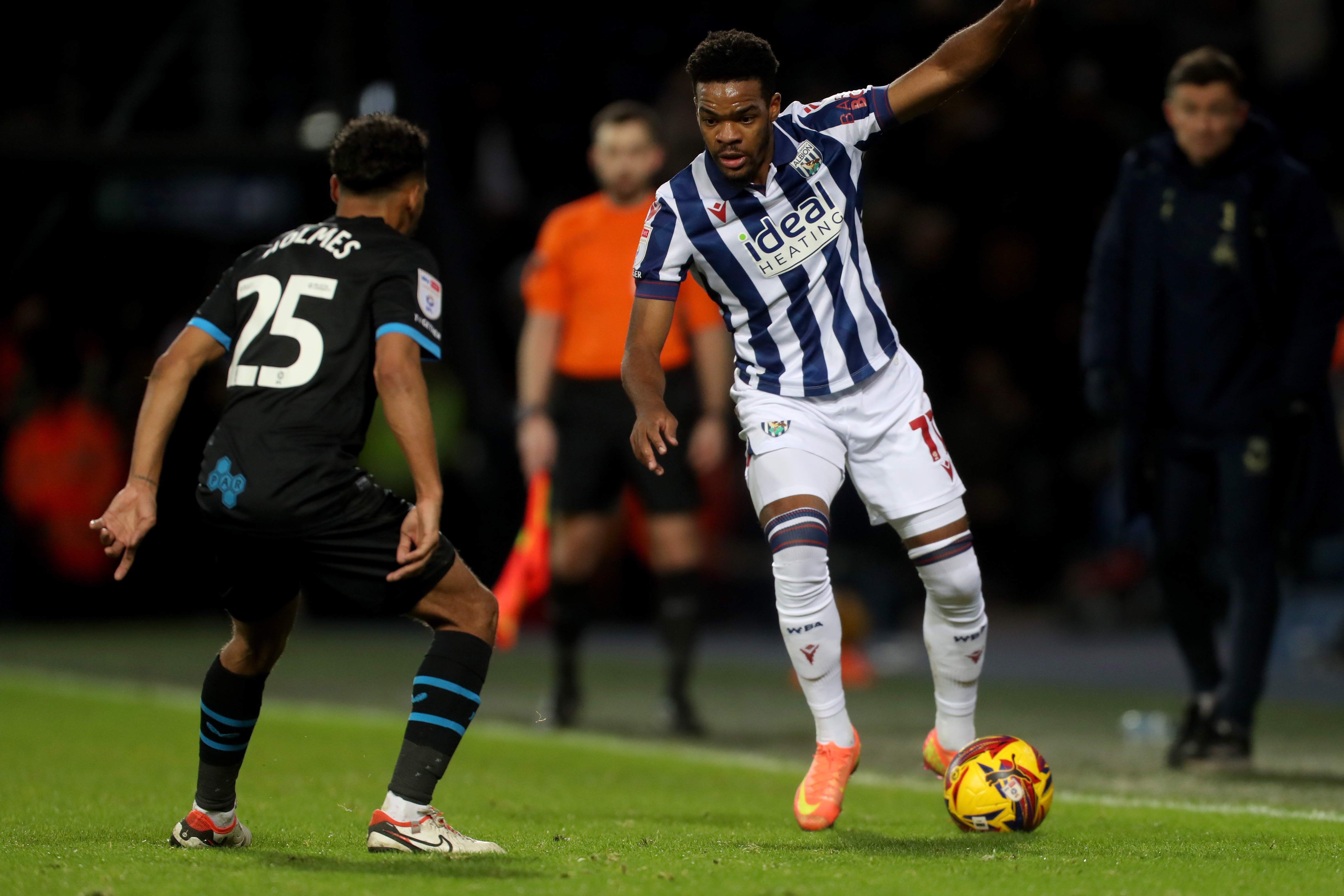 Grady Diangana in action against Preston