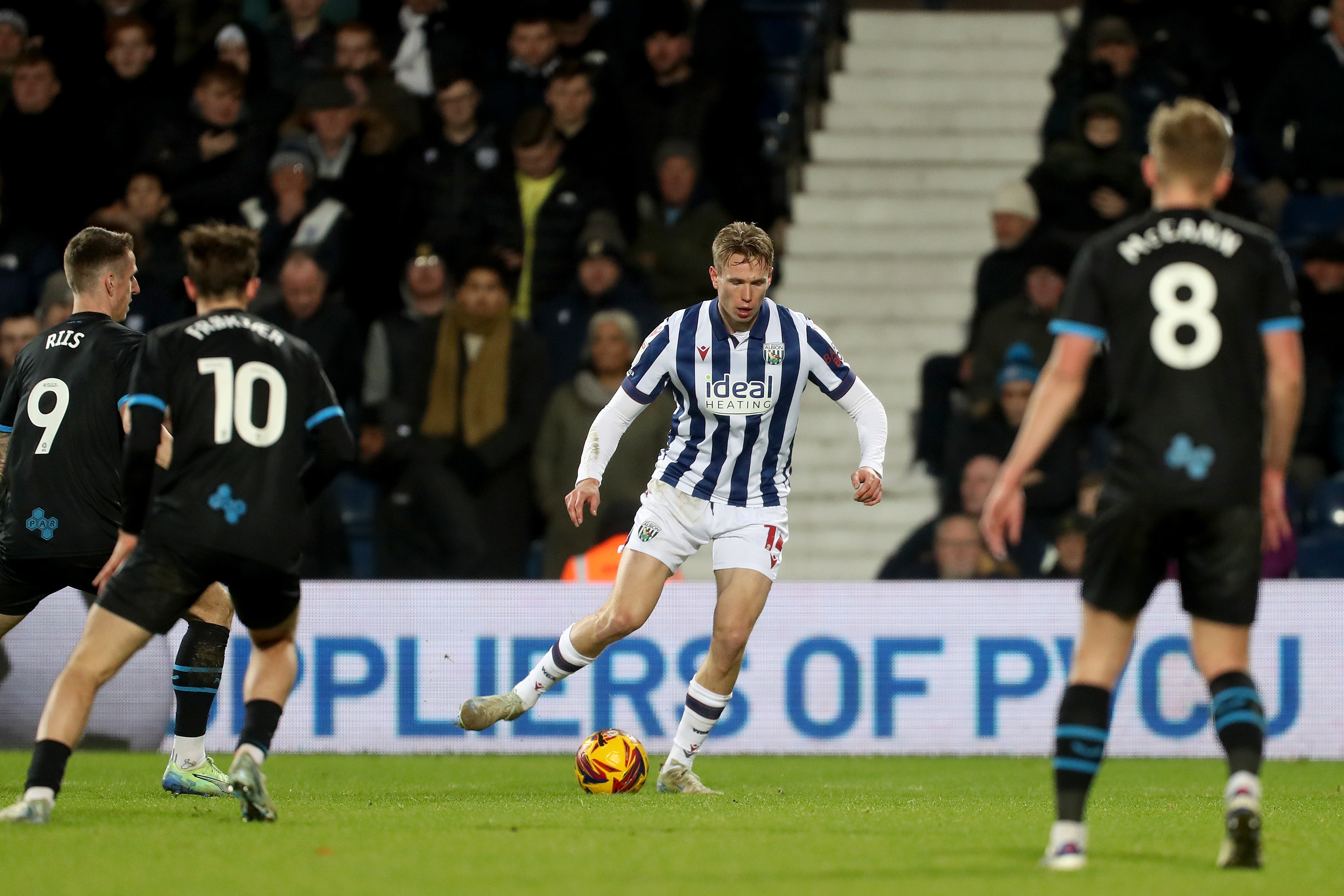 Torbjørn Heggem in action against Preston