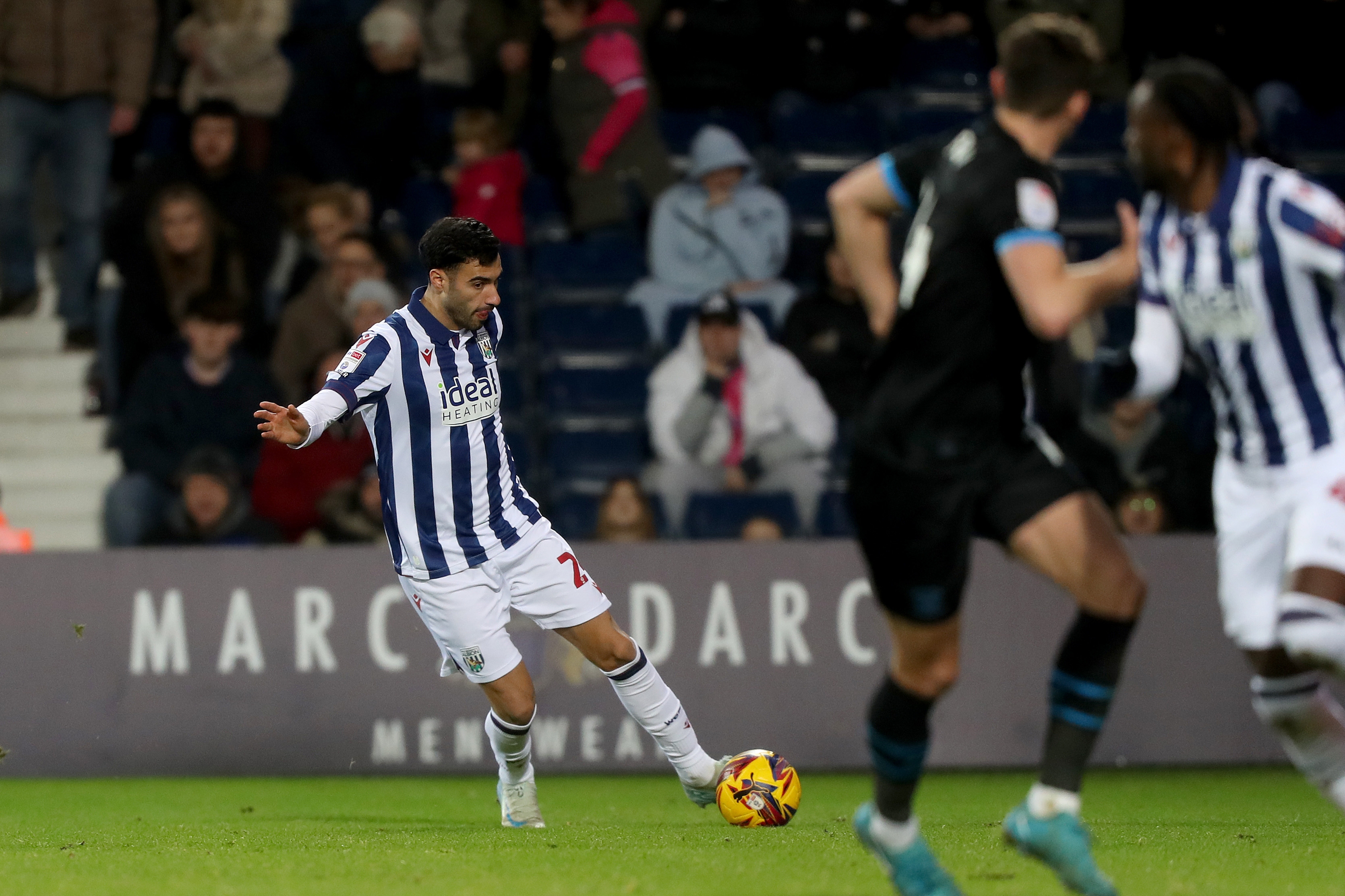 Gianluca Frabotta in action against Preston