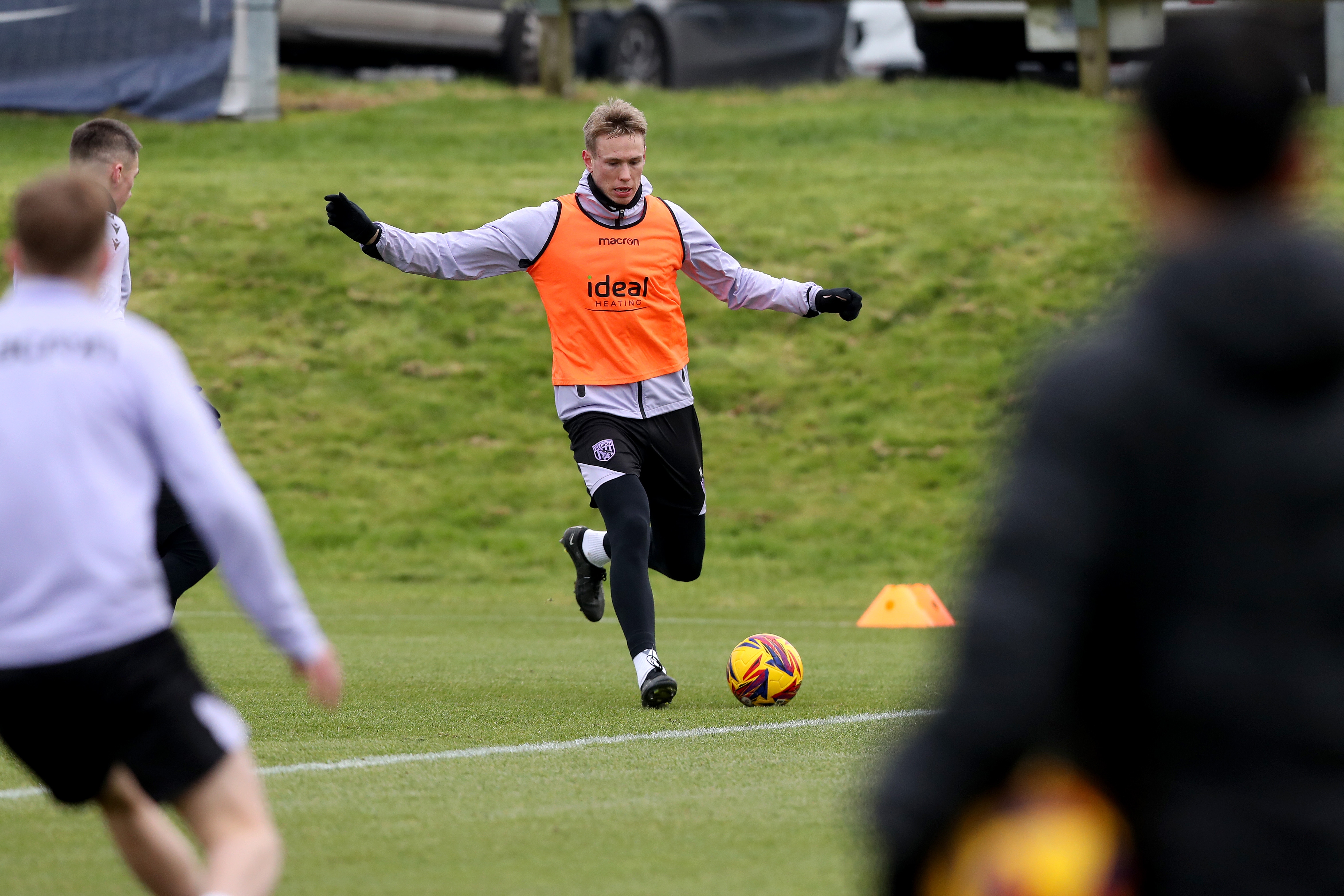 Torbjørn Heggem on the ball during a training session