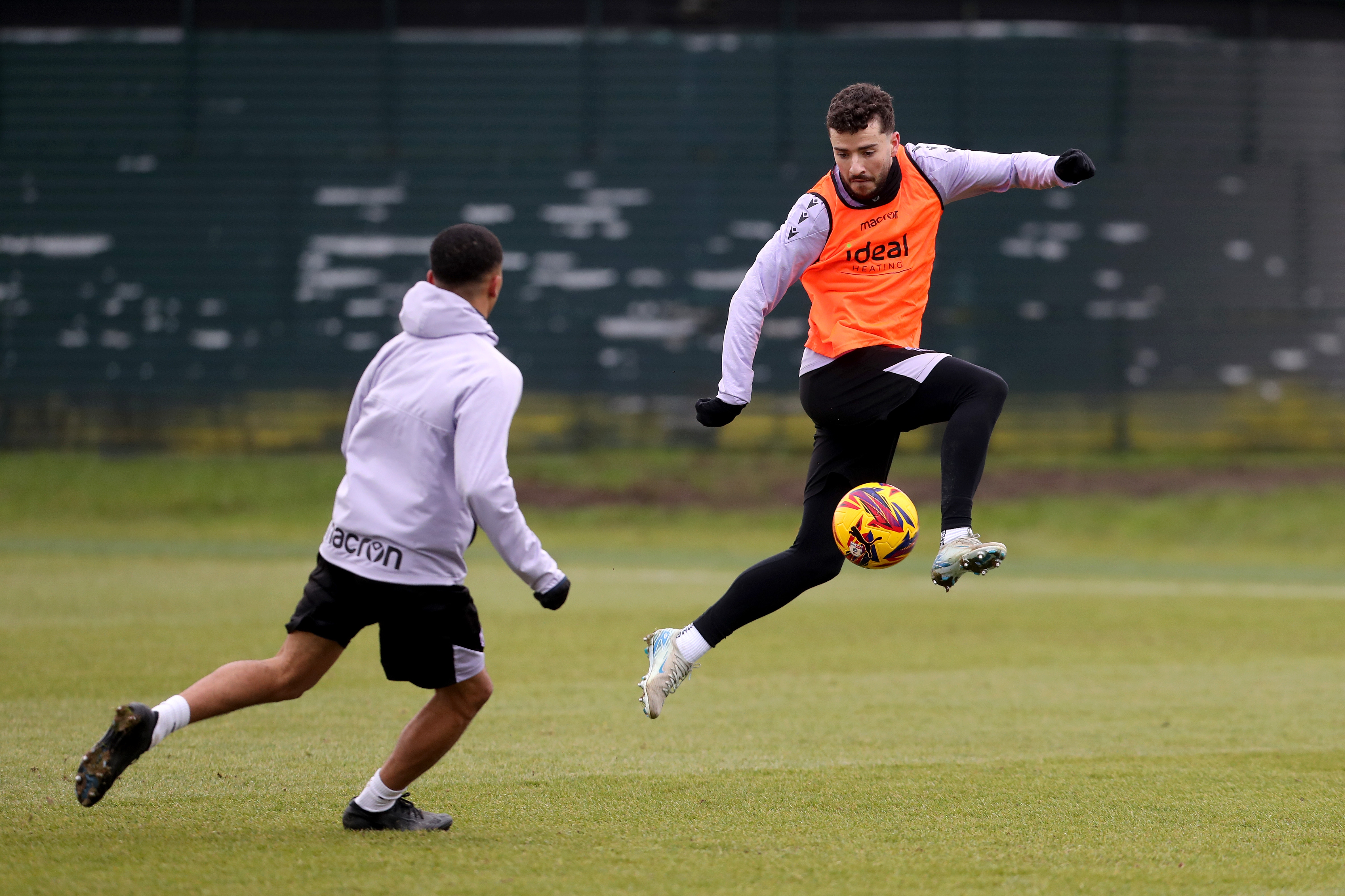 Mikey Johnston on the ball during a training session