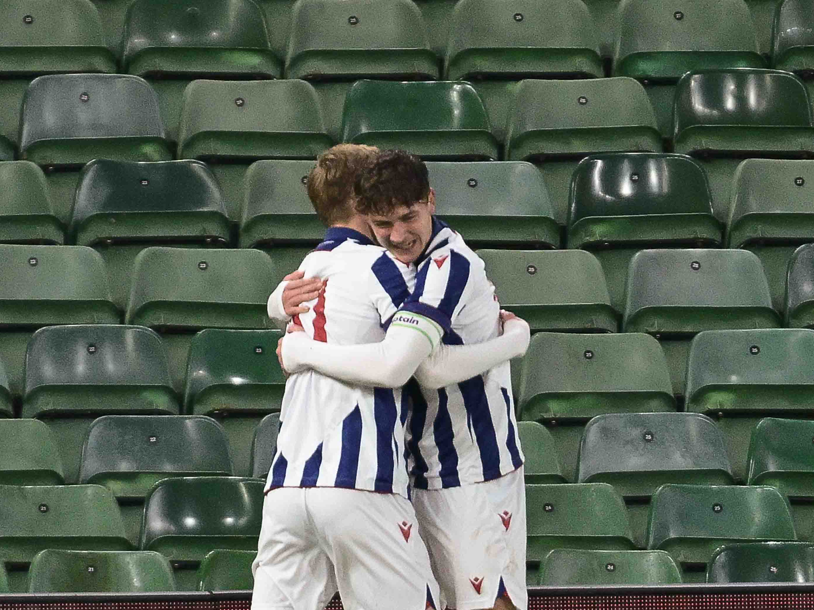 A photo of Albion U18s in action v Norwich in the 2024/25 FA Youth Cup