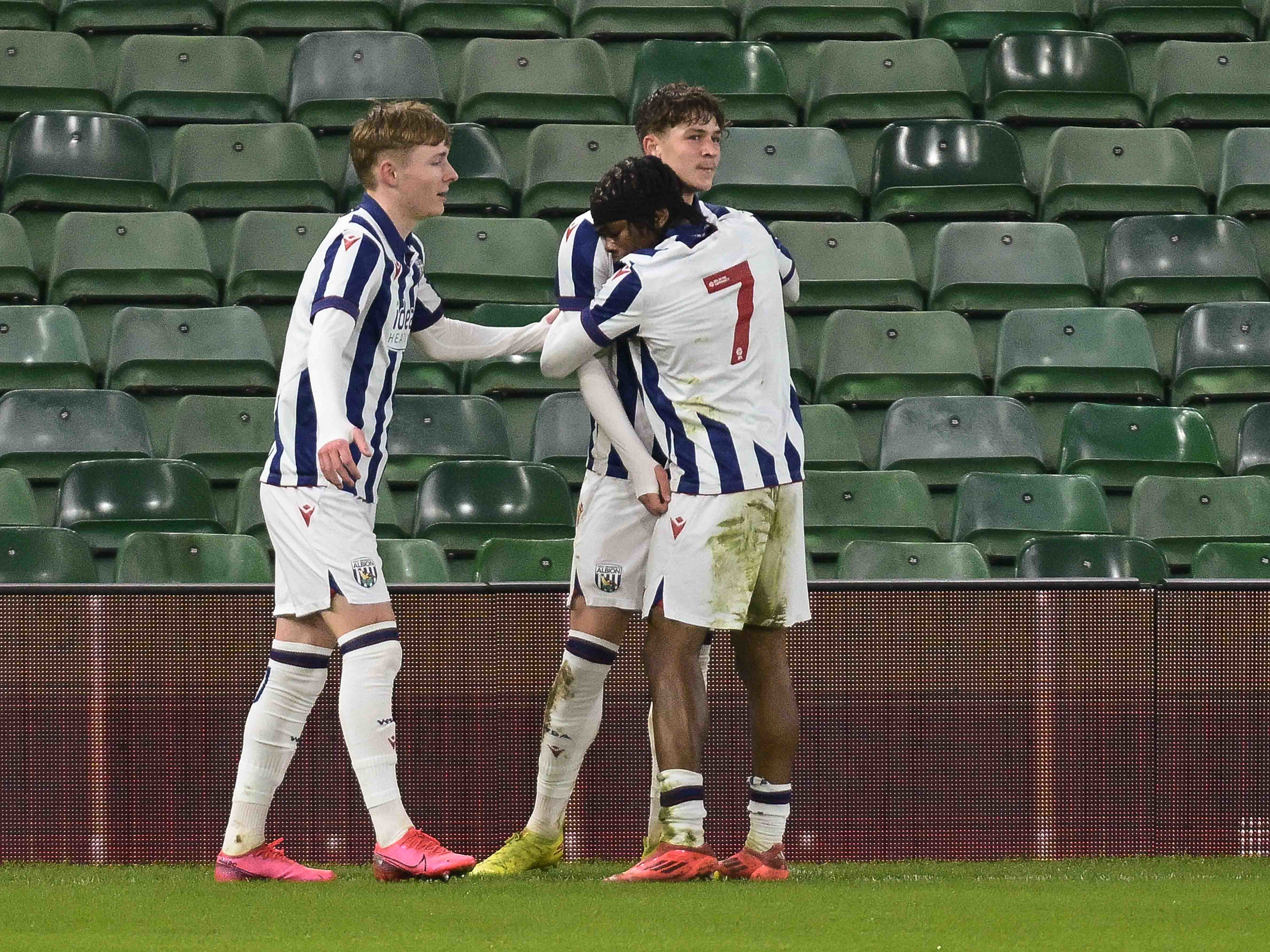 A photo of Albion U18s in action v Norwich in the 2024/25 FA Youth Cup