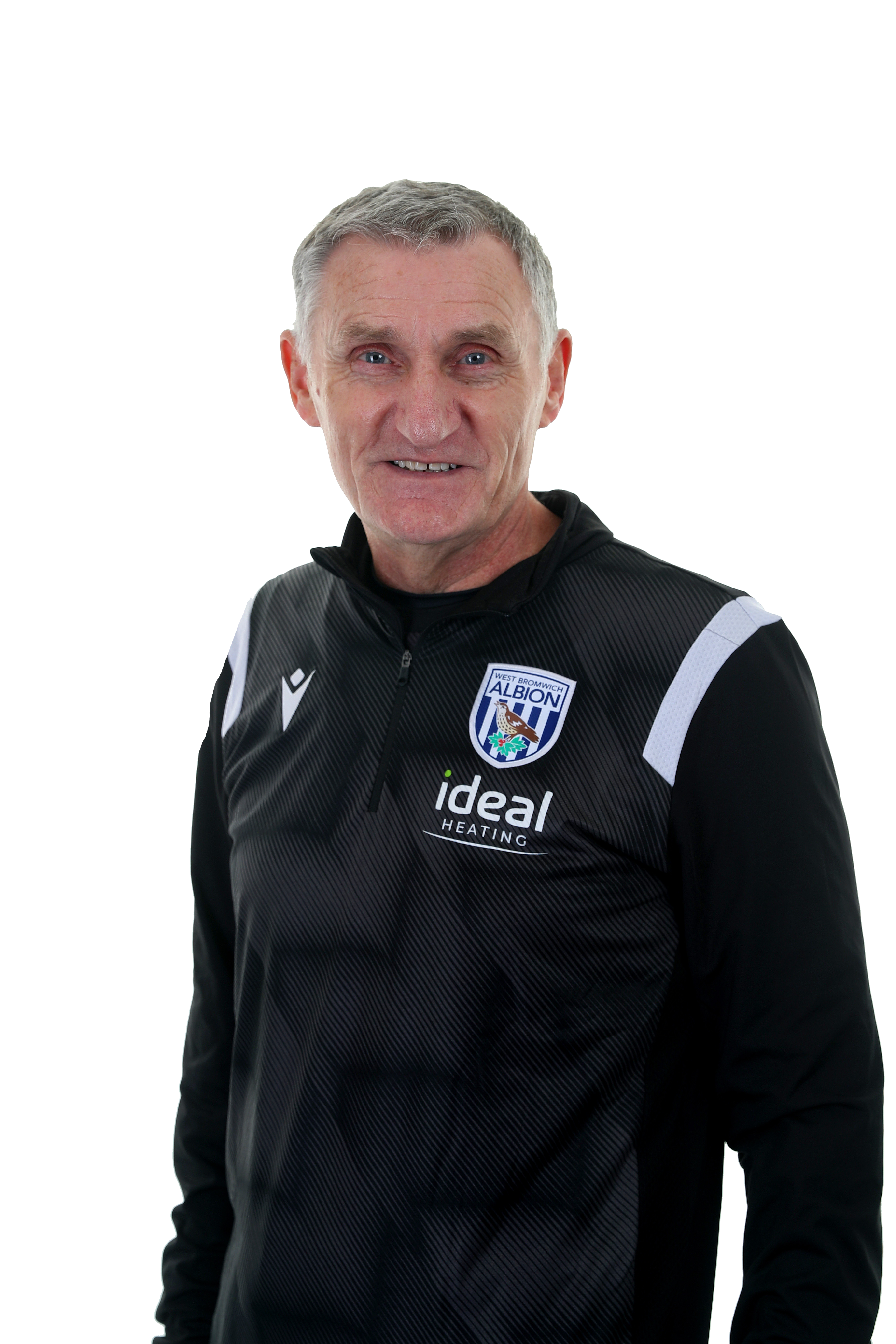 A club headshot image of head coach Tony Mowbray