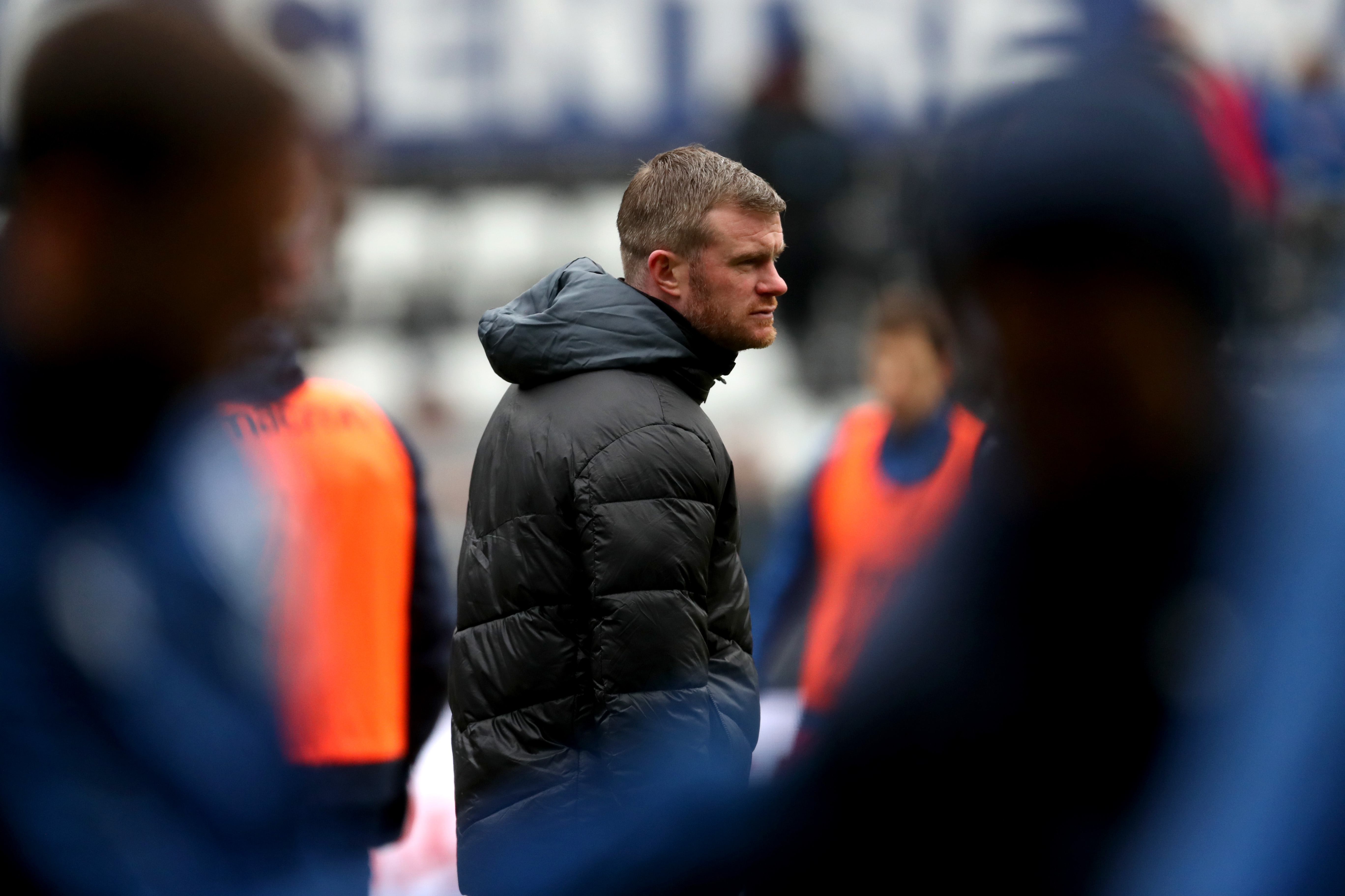 Chris Brunt watching on at Swansea 