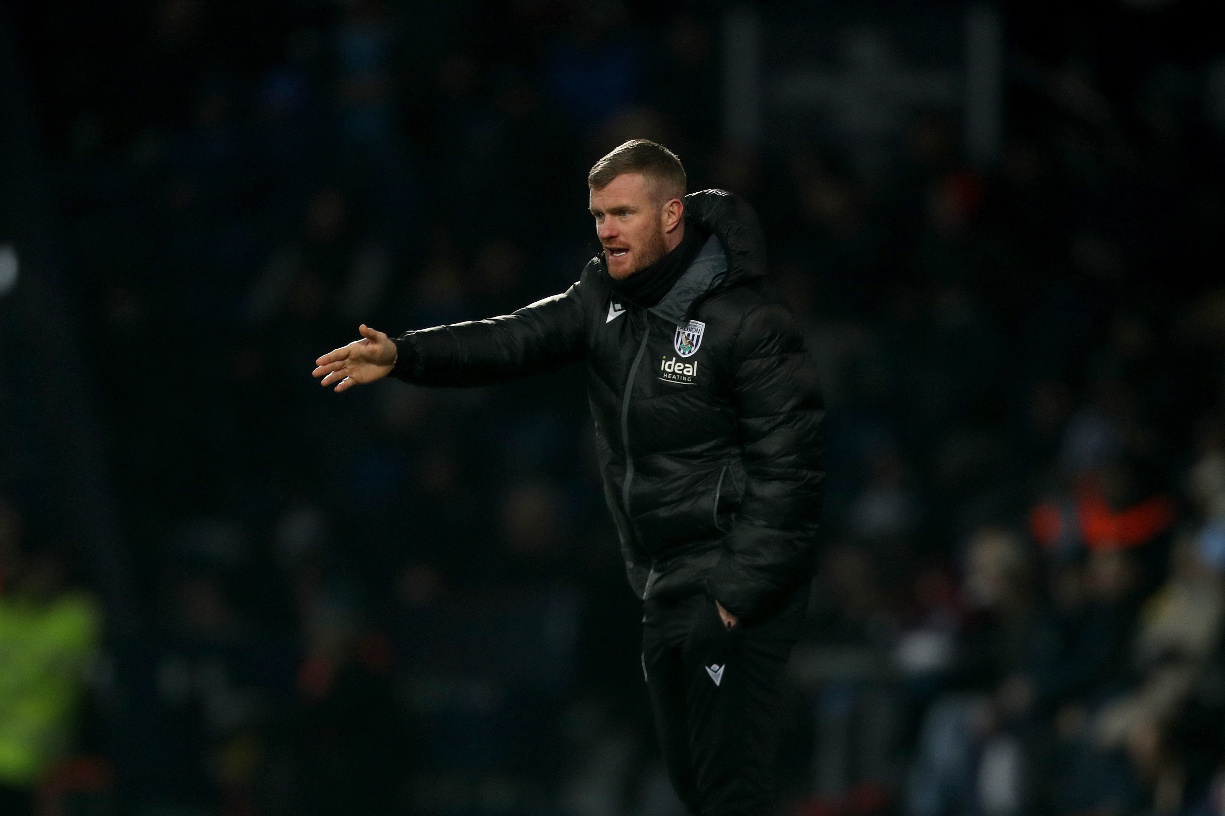 Chris Brunt on the side of the pitch at The Hawthorns 