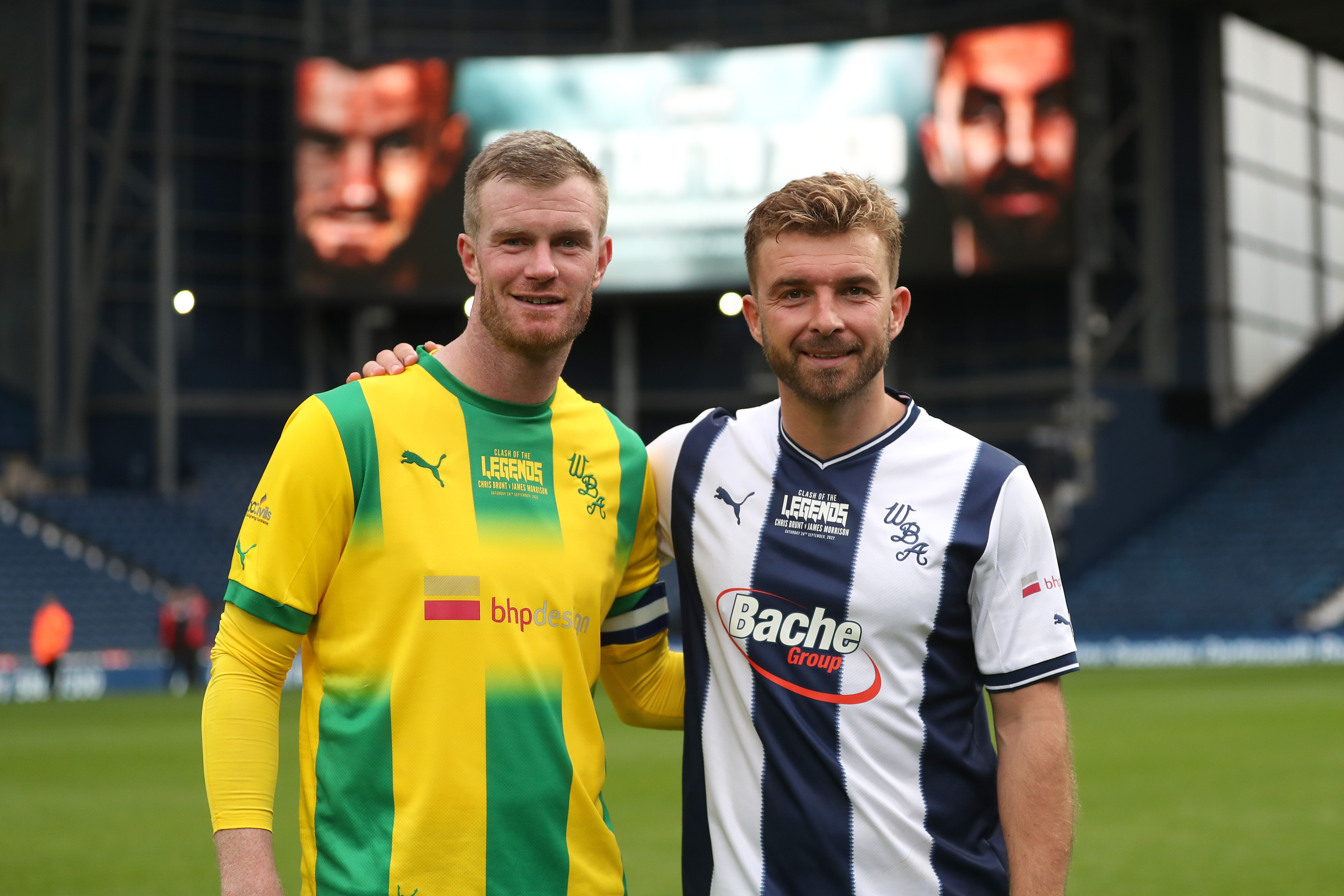 Chris Brunt and James Morrison at The Hawthorns.