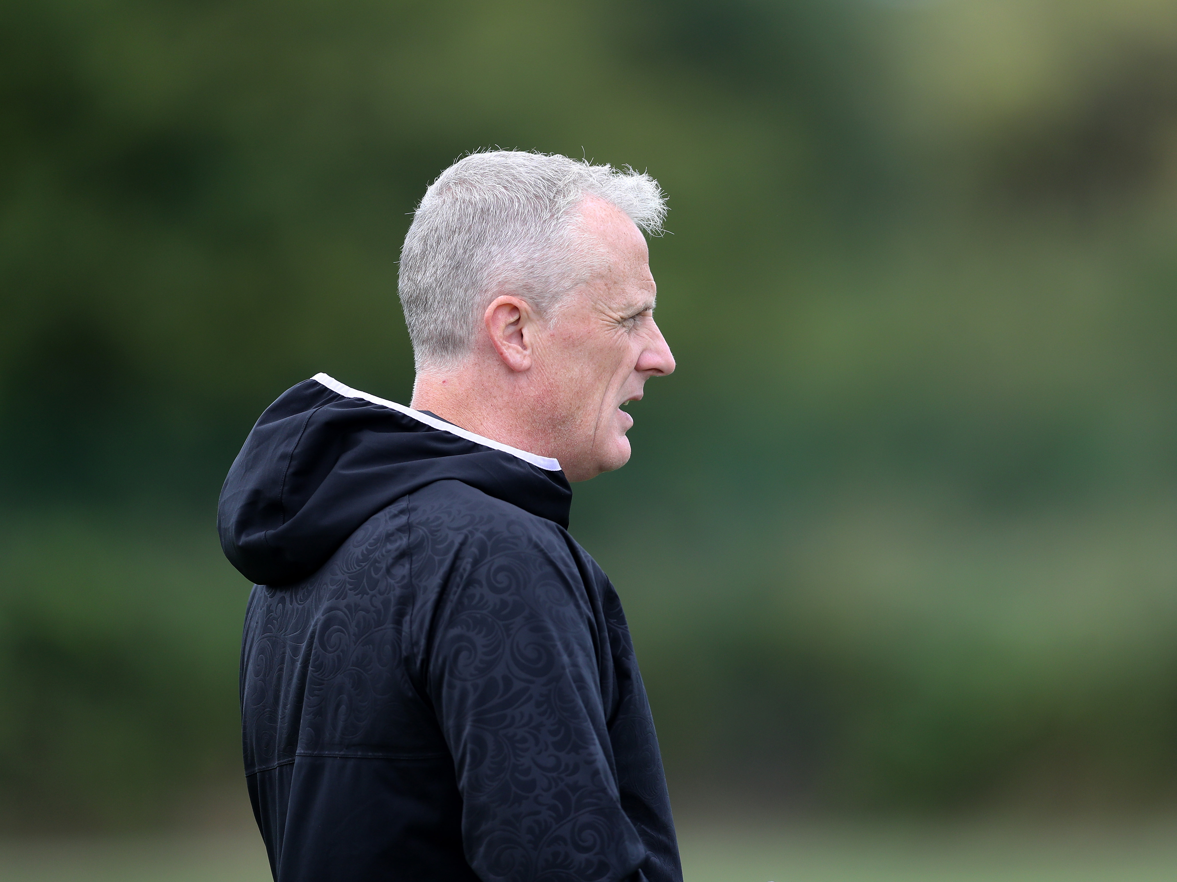 A photo of U21 boss Richard Beale overseeing training