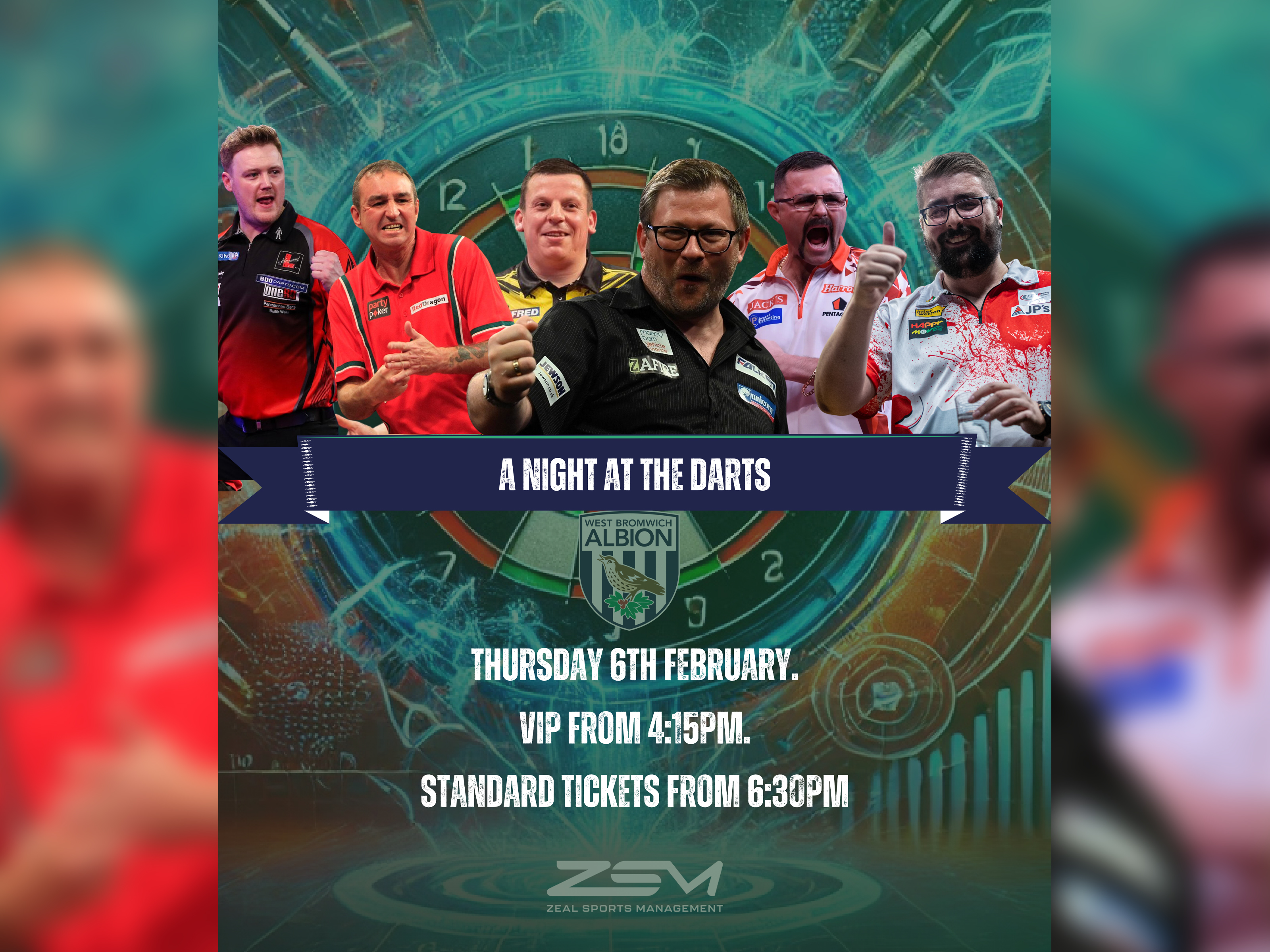 A Night at the Darts hosted at West Bromwich Albion Football Club