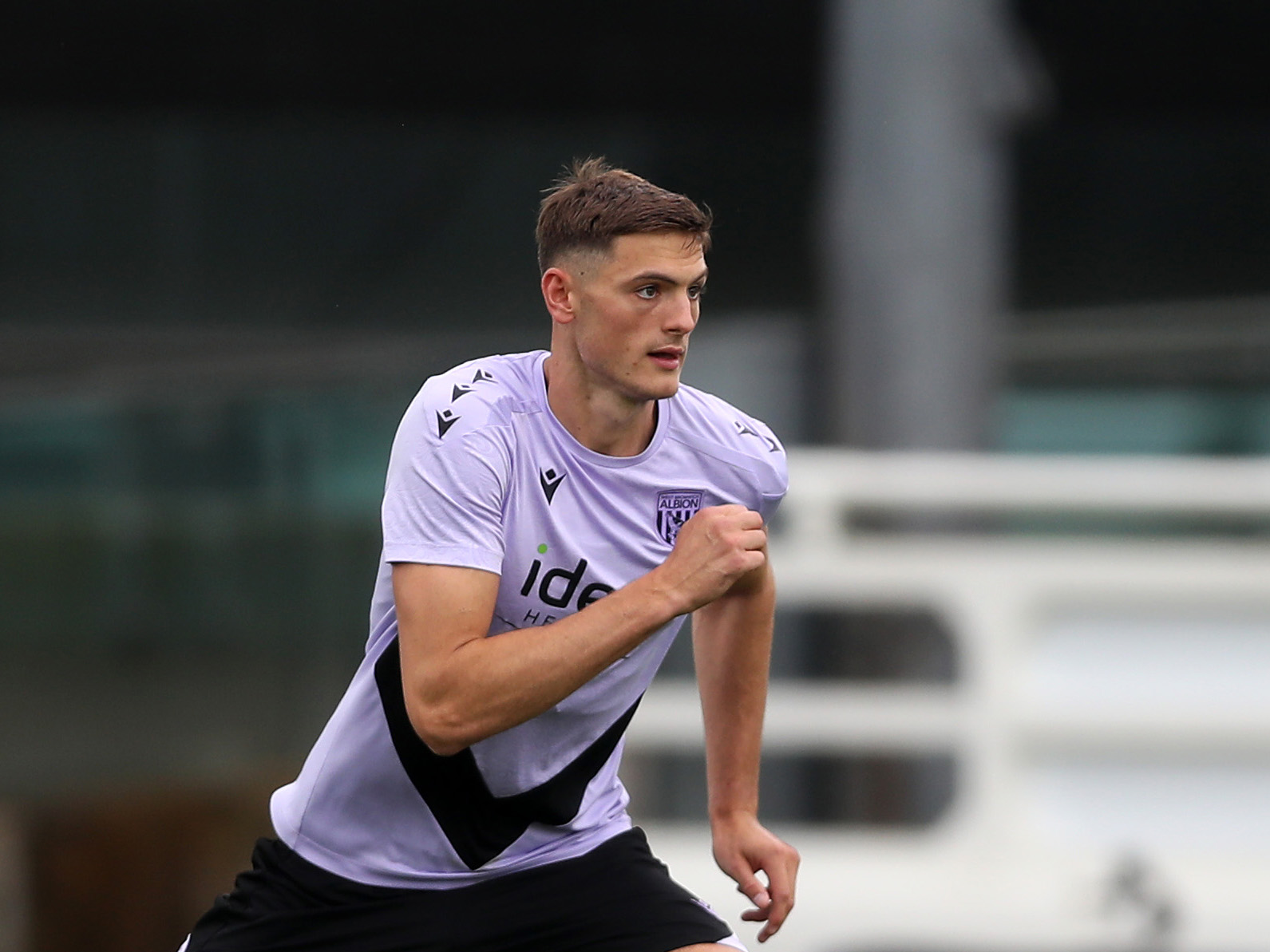 Caleb Taylor during an Albion training session