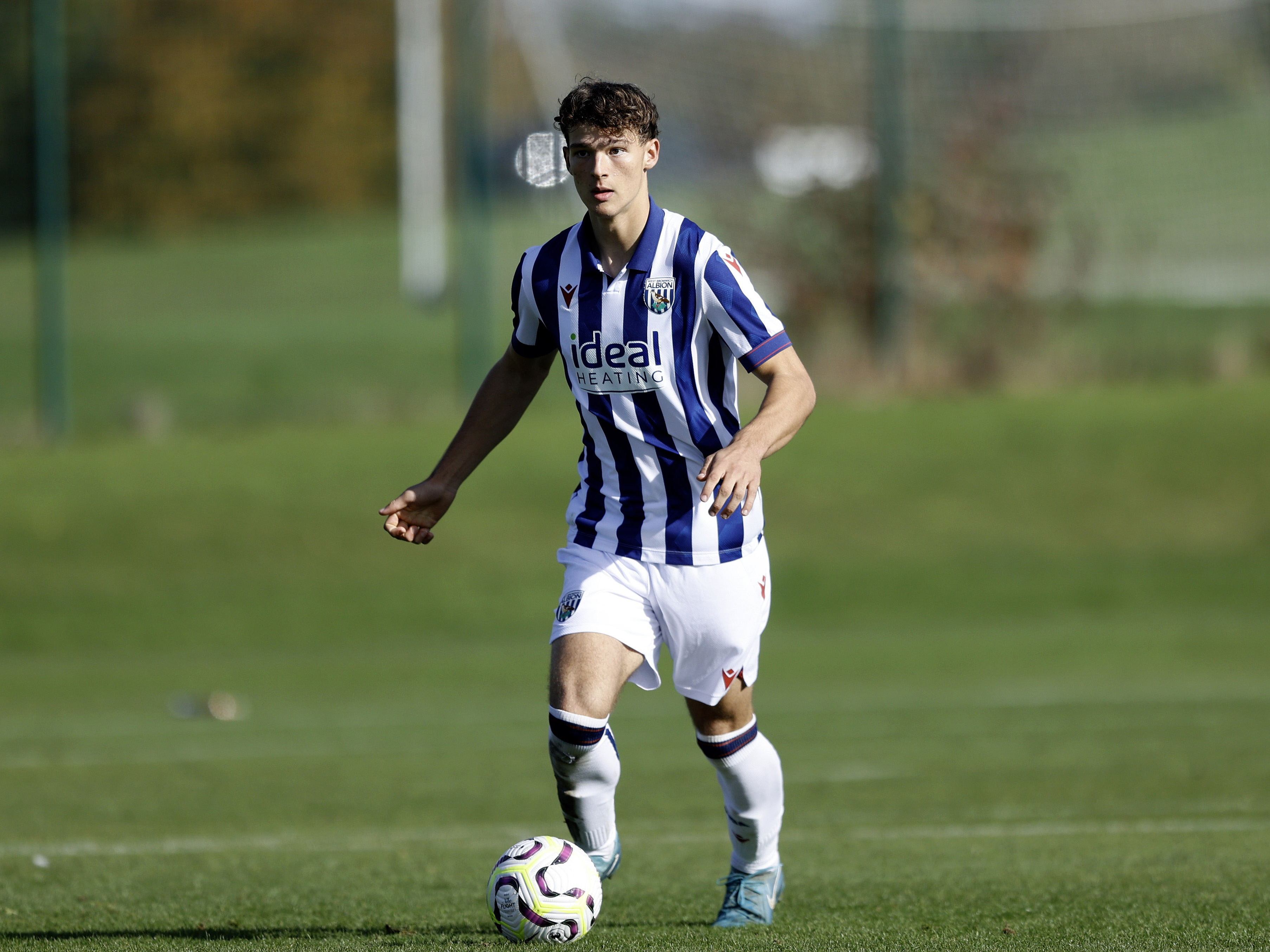 Noah Dupont in action for Albion's U18