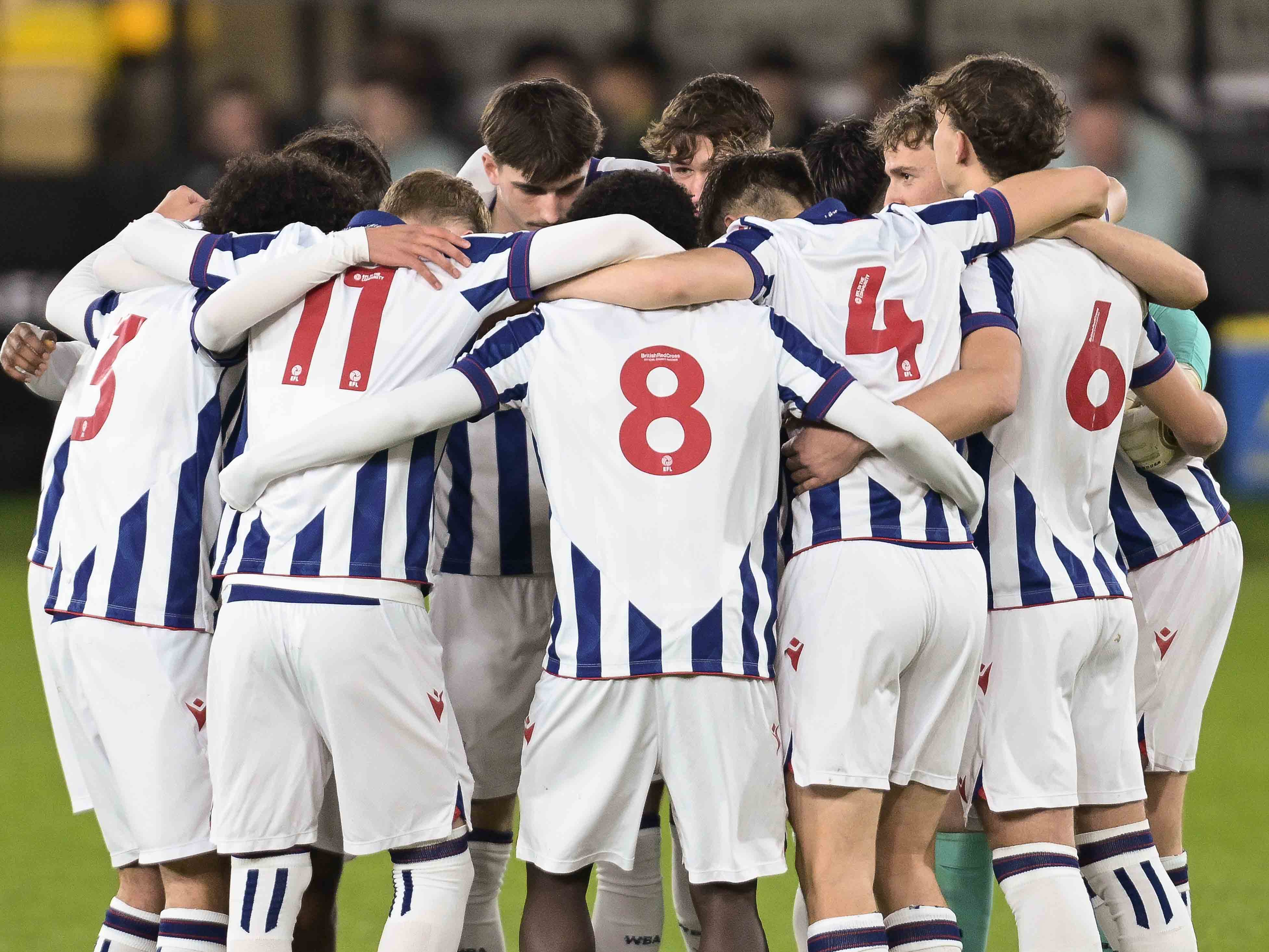 A photo of Albion U18s in FA Youth Cup action v Norwich 