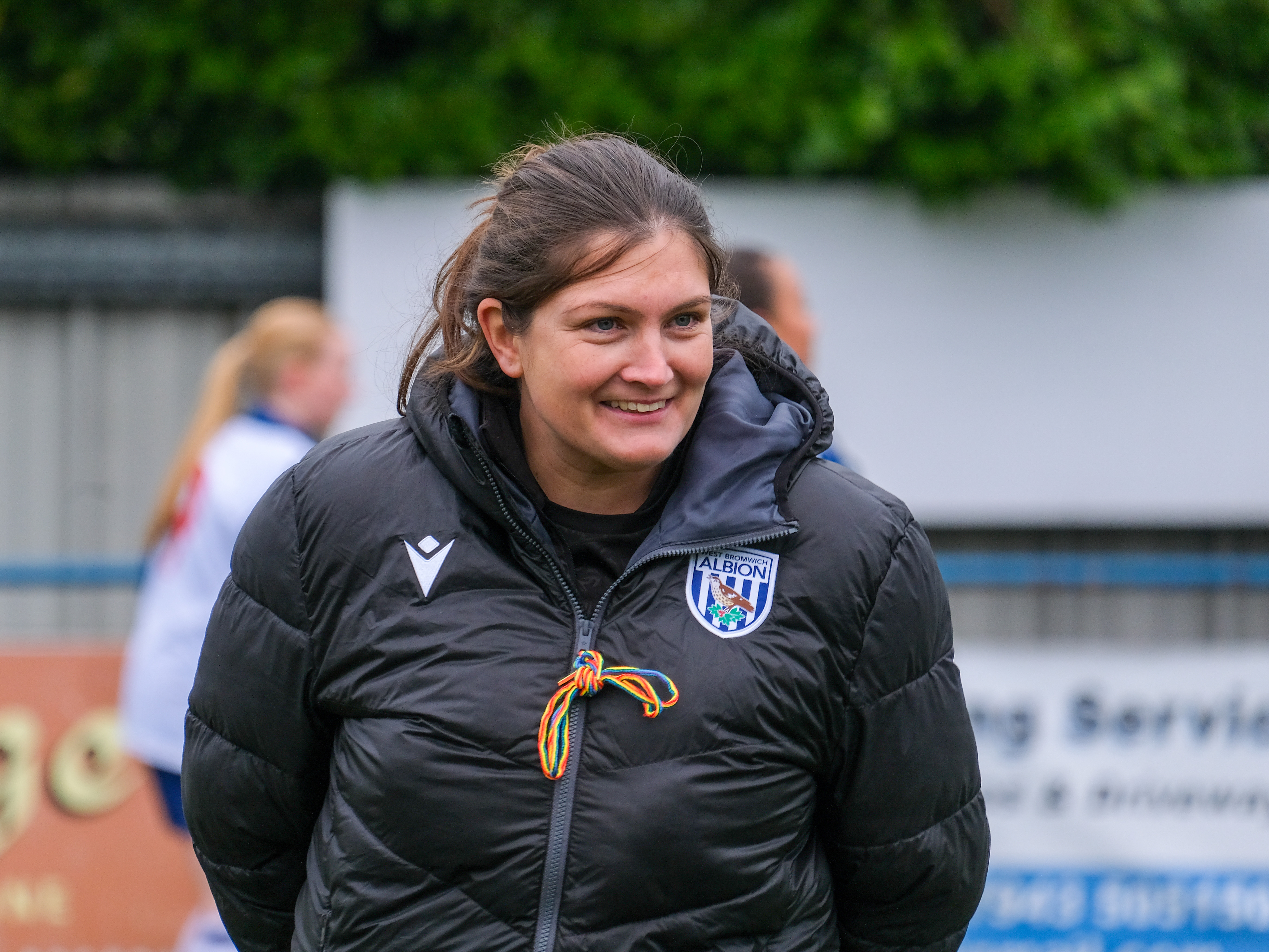 Siobhan Hodgetts-Still smiling during a warm up