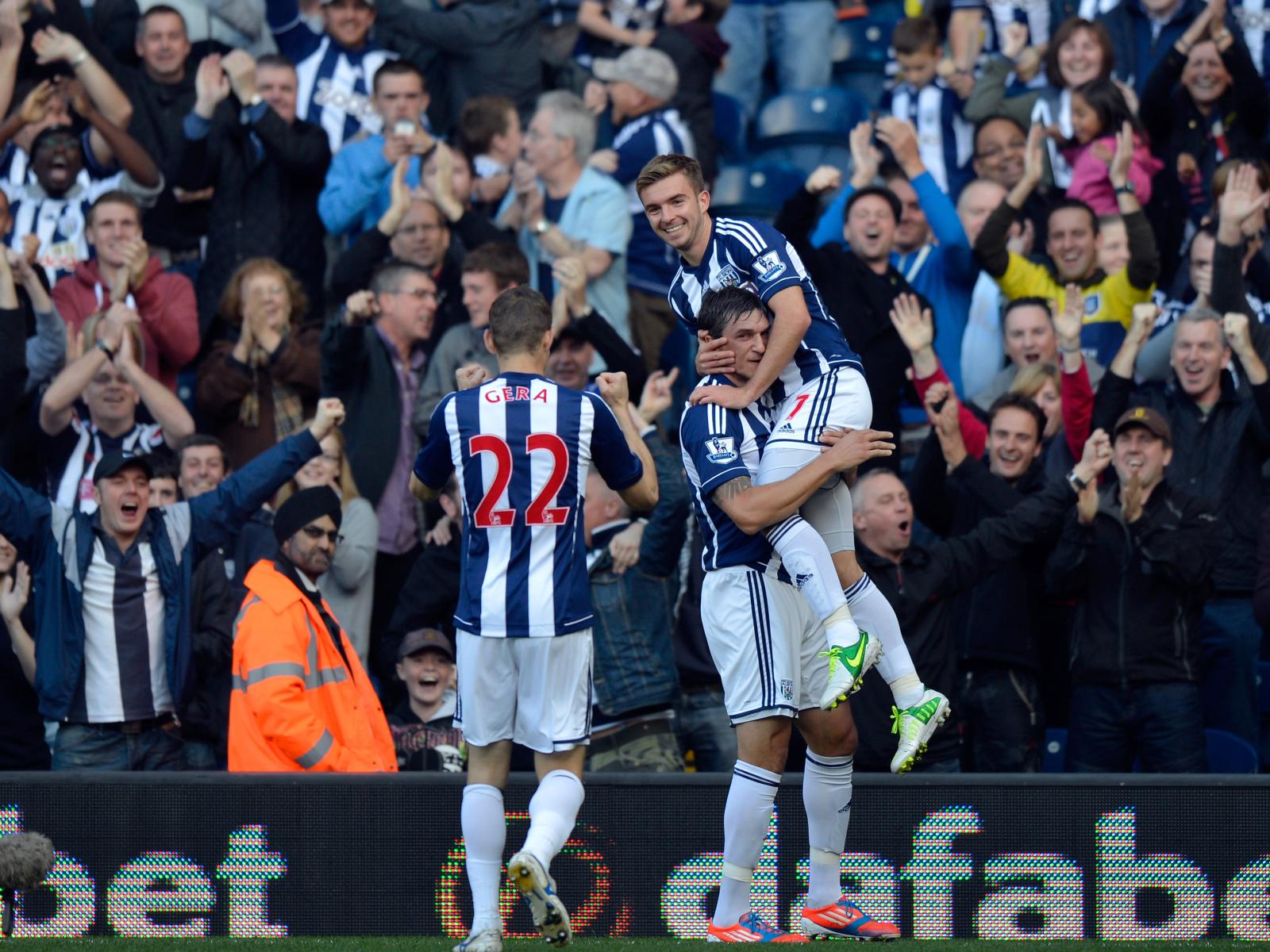 James Morrison scores at The Hawthorns.