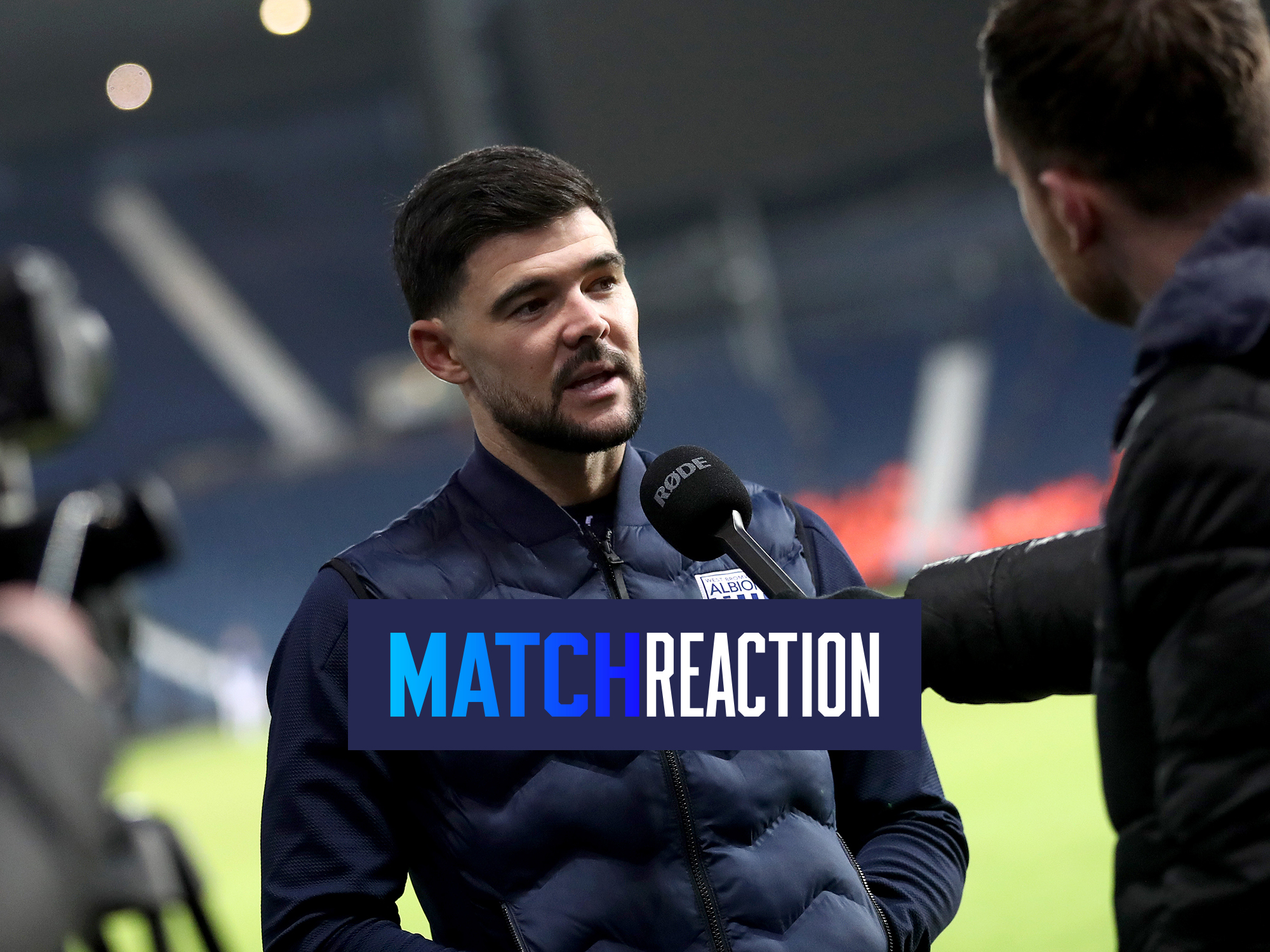 Alex Mowatt is interviewed after scoring against Portsmouth