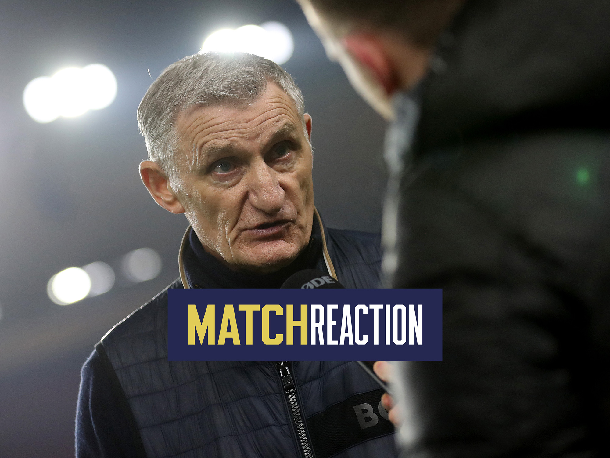 Tony Mowbray is interviewed after Albion's defeat at Middlesbrough 