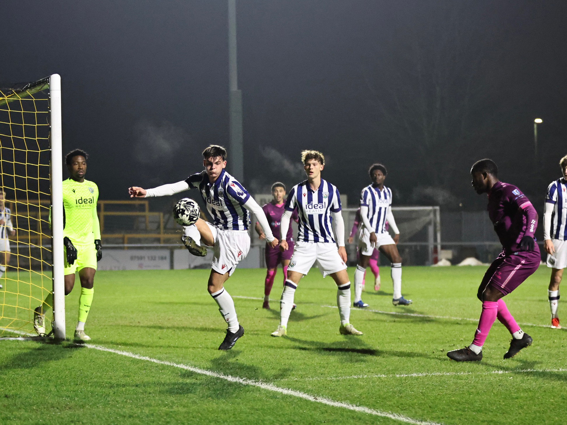 A photo of Albion U21s, wearing the 2024/25 home kit, in action v Sutton