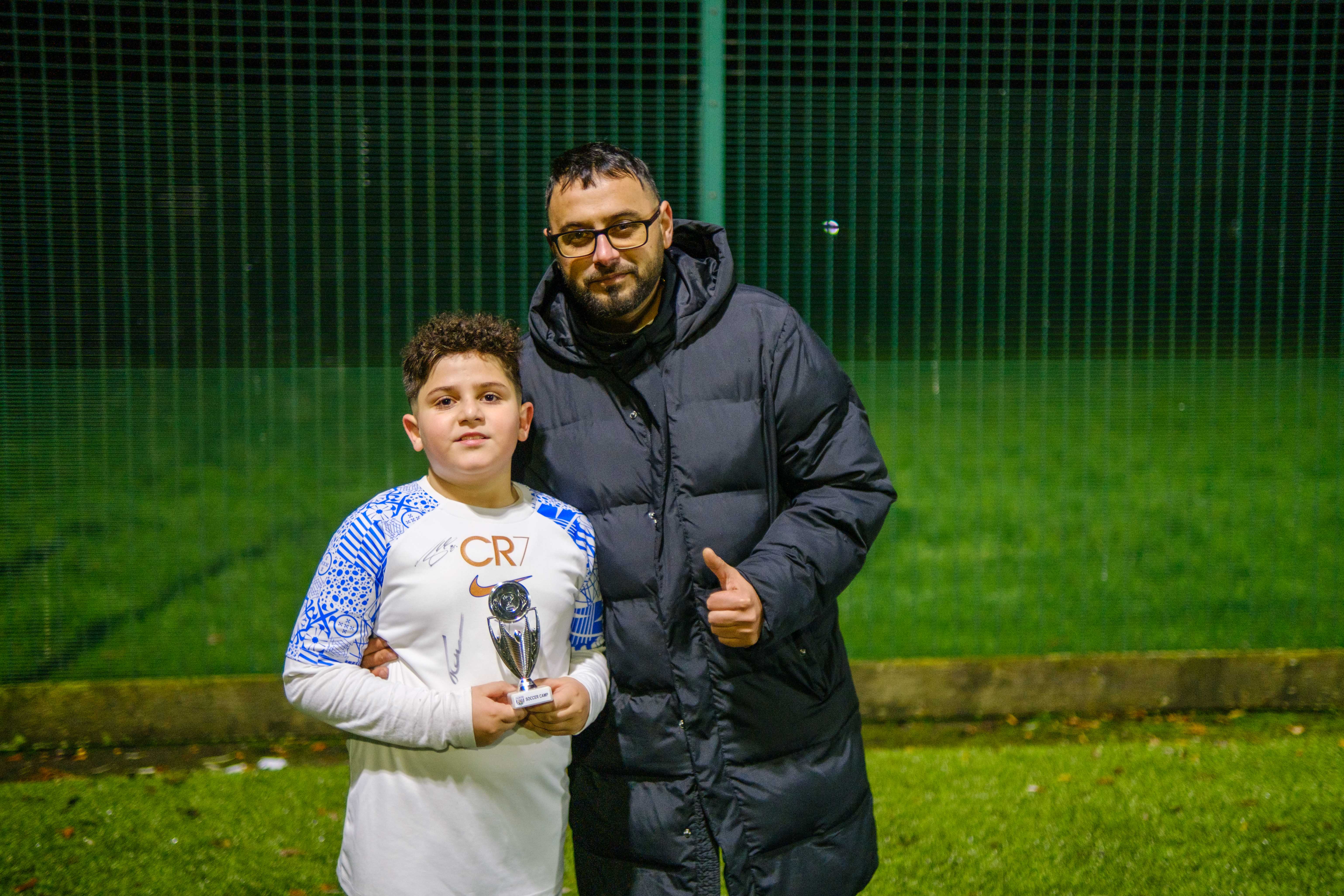 Cezar and his father.