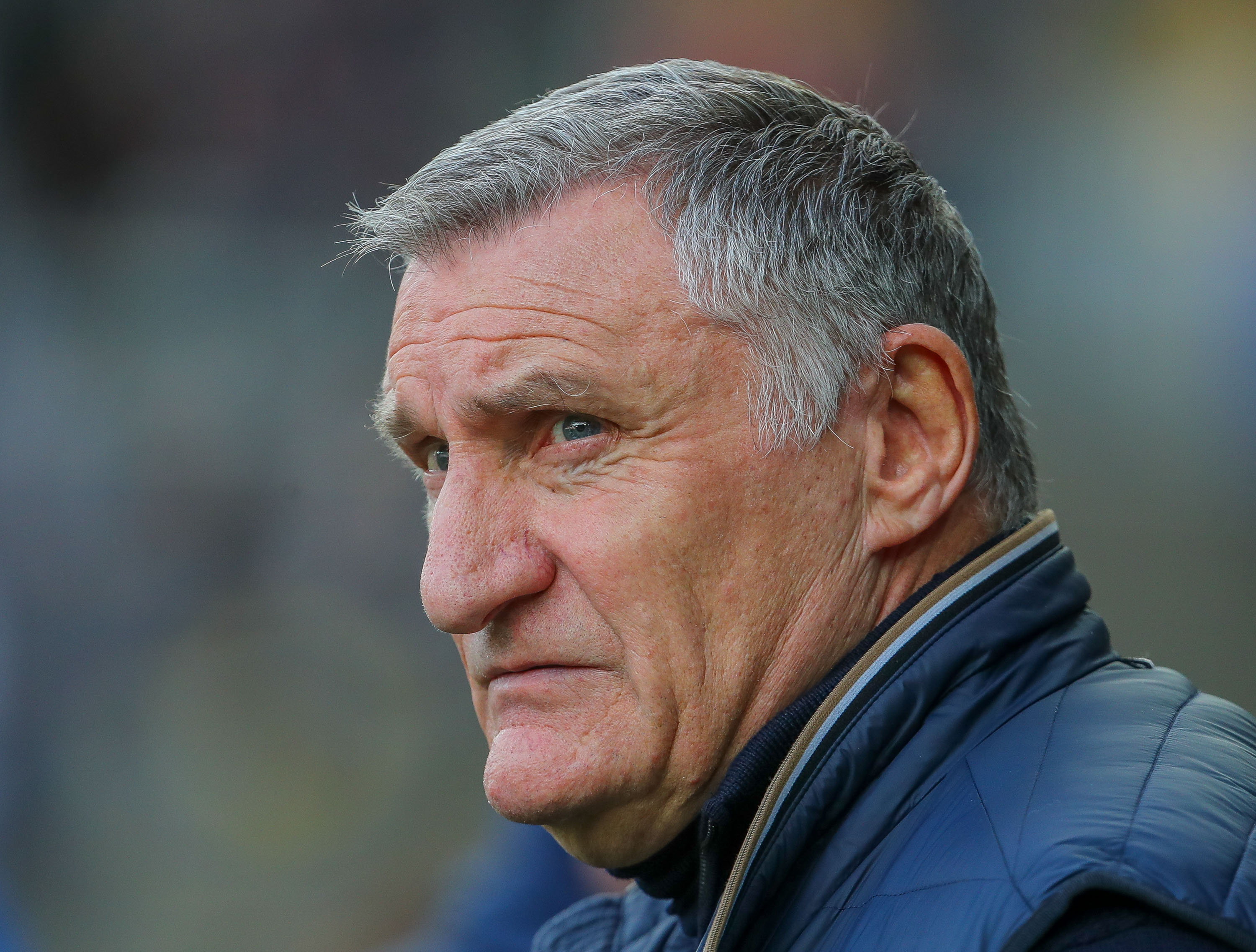 A side-on image of Tony Mowbray 