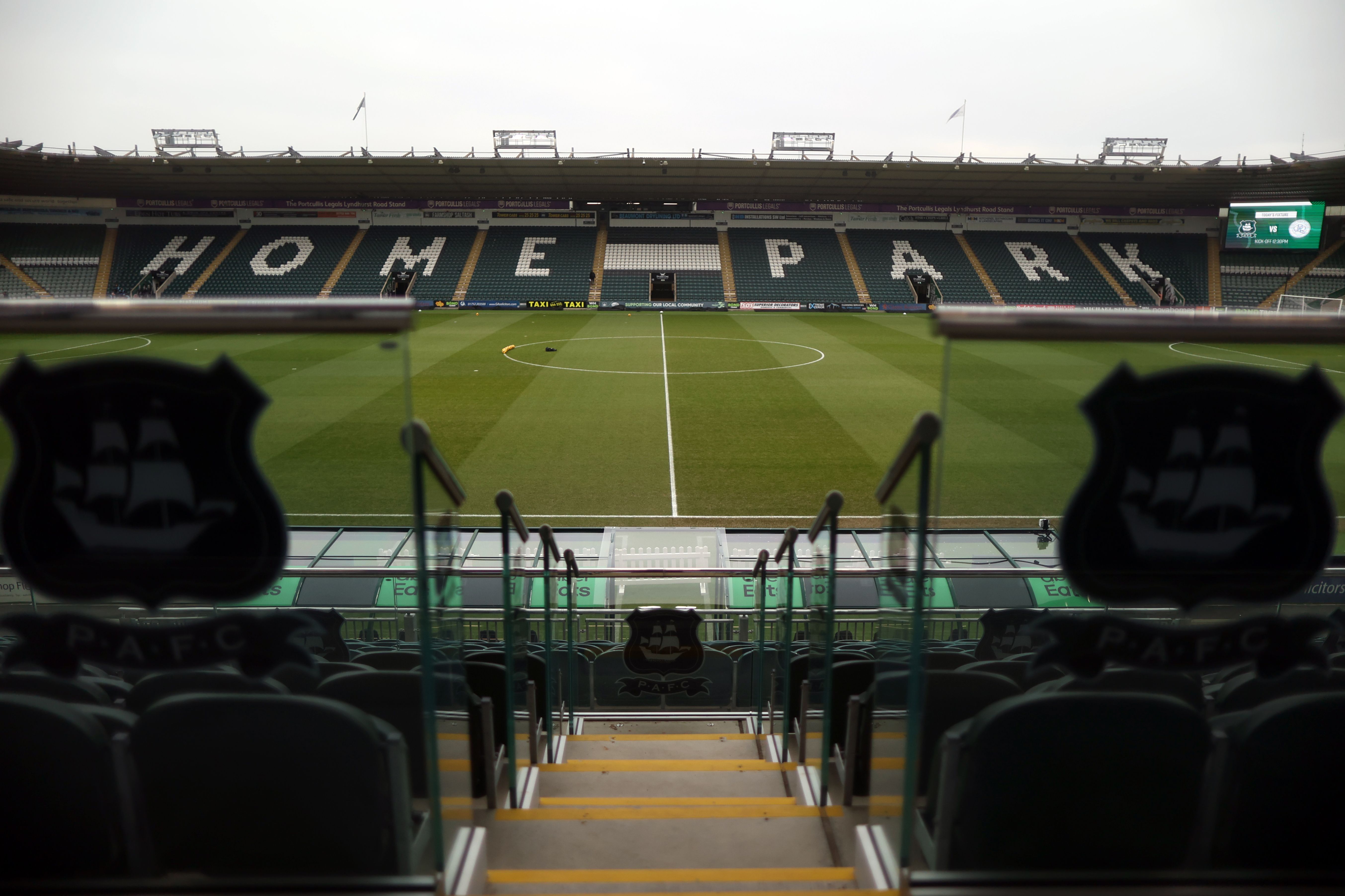 A general view of Plymouth Argyle's Home Park 