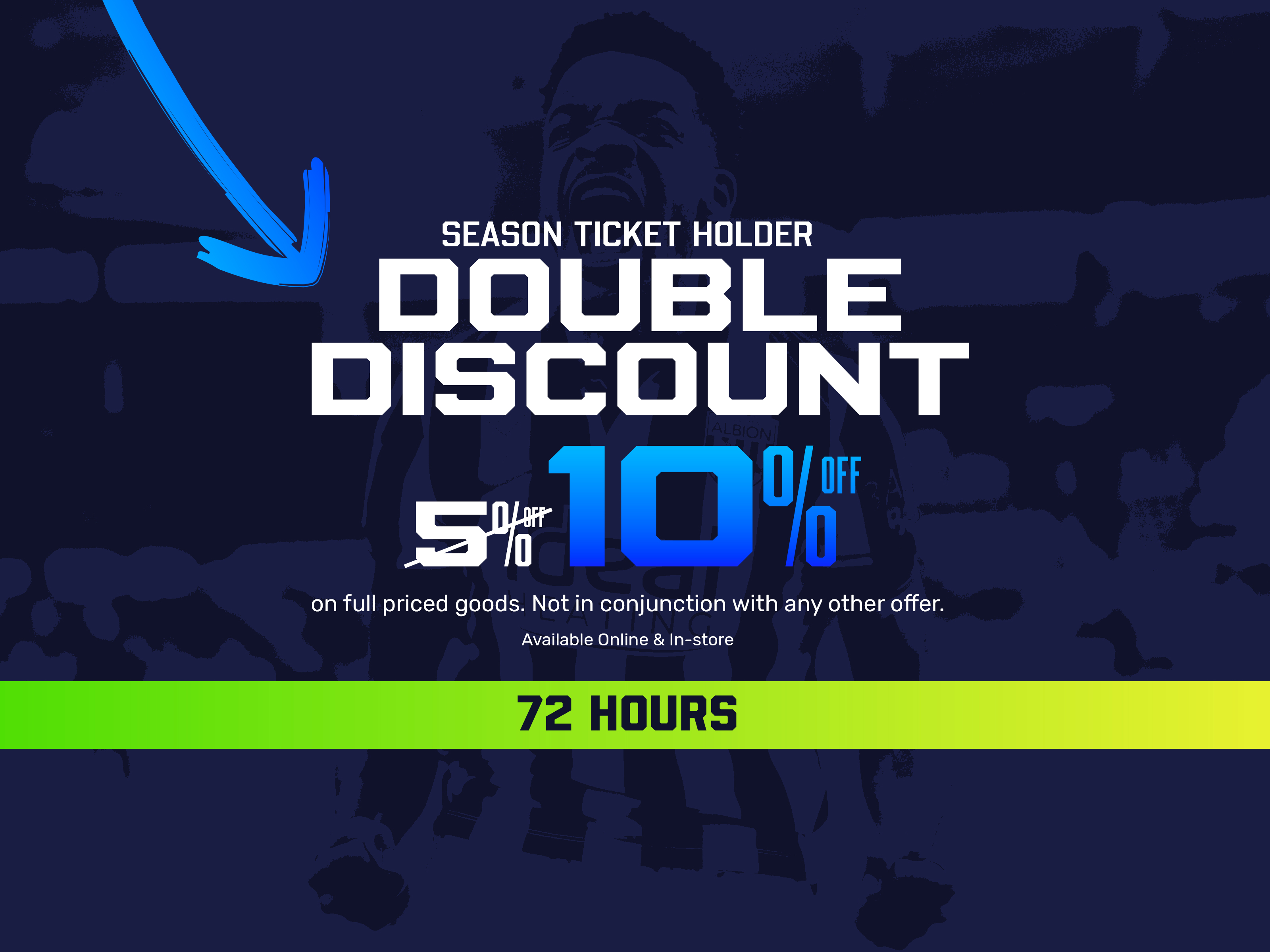 Season Ticket Holder Double Discount Days