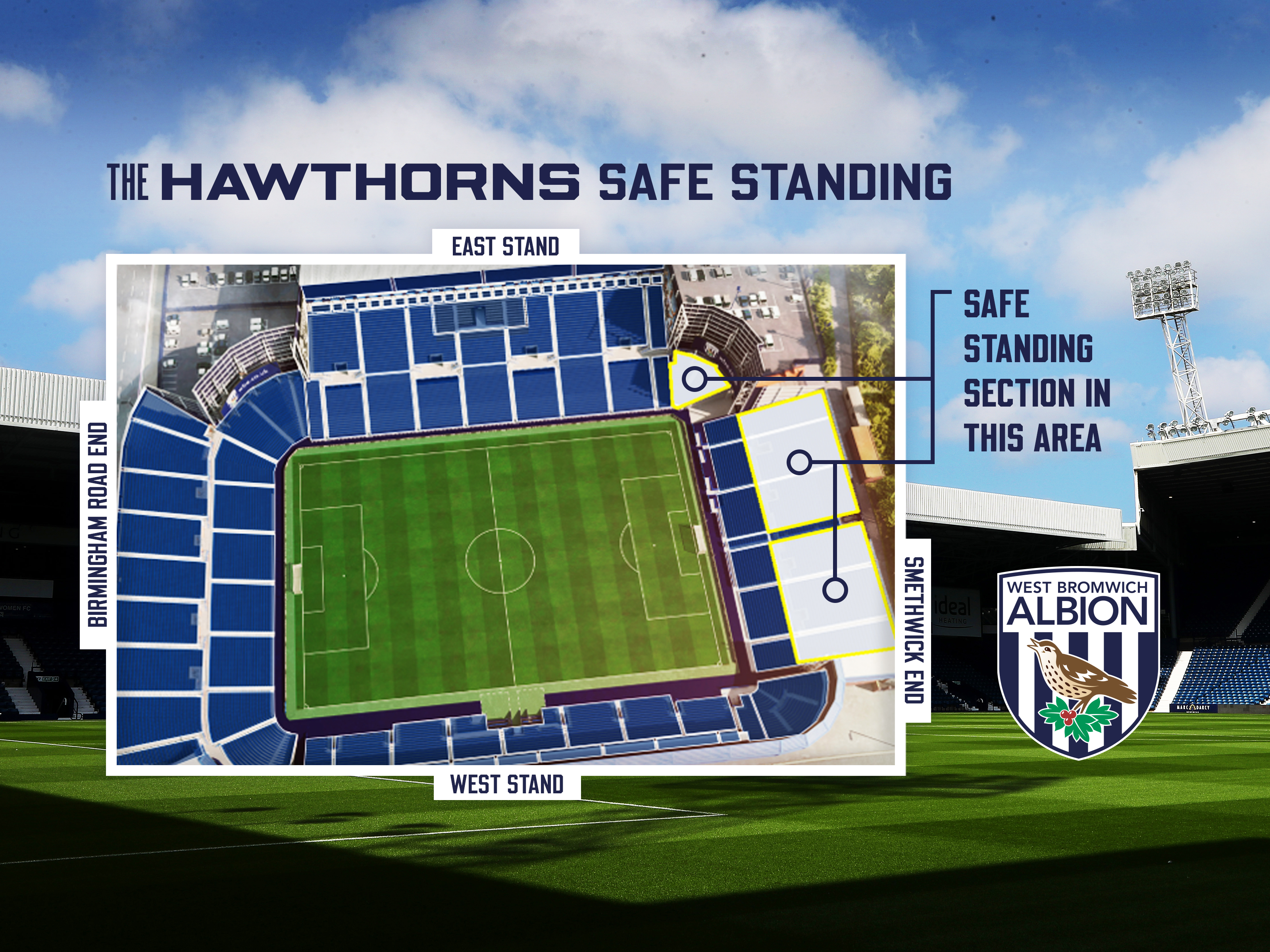 Safe Standing at The Hawthorns.