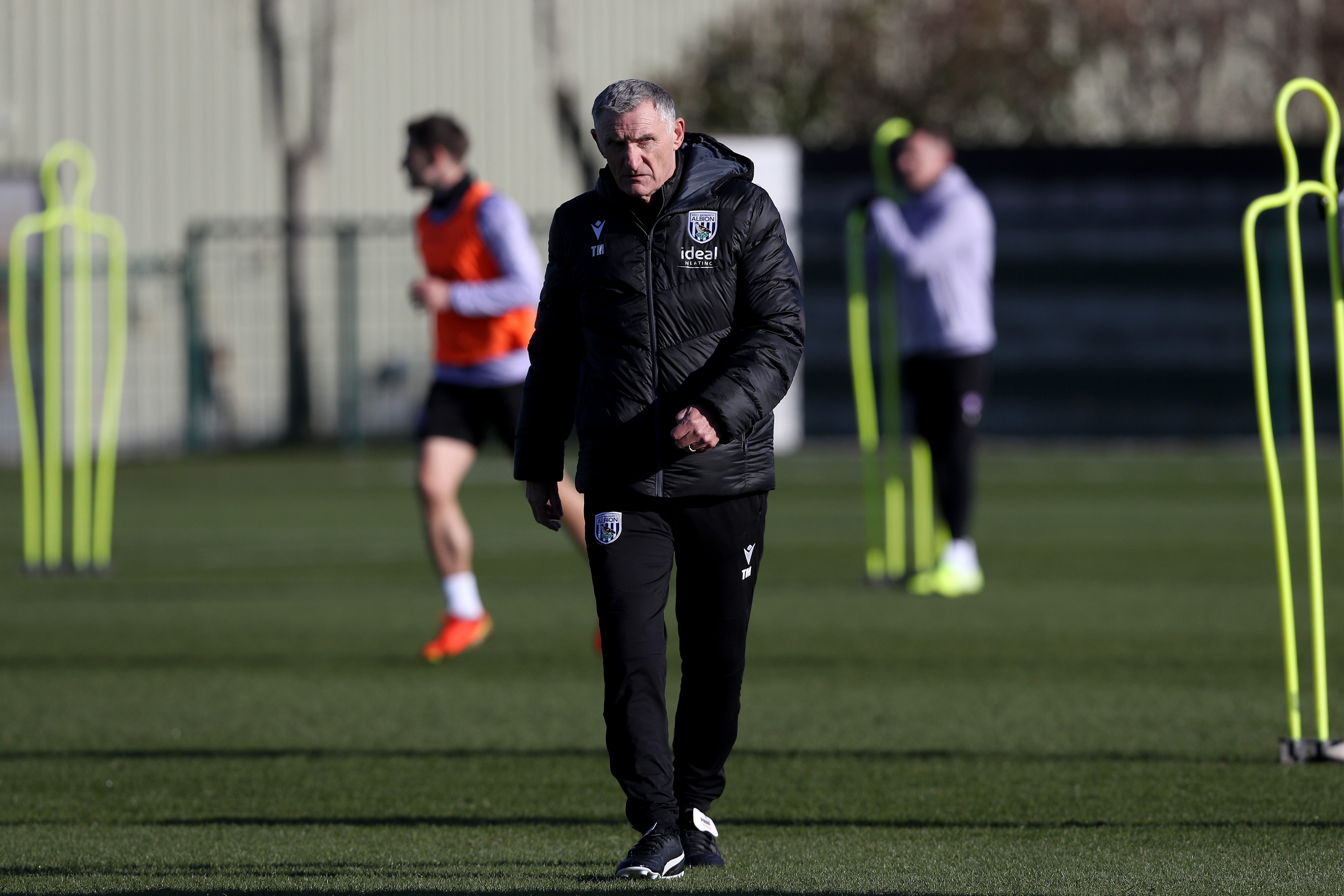 Albion players in training.