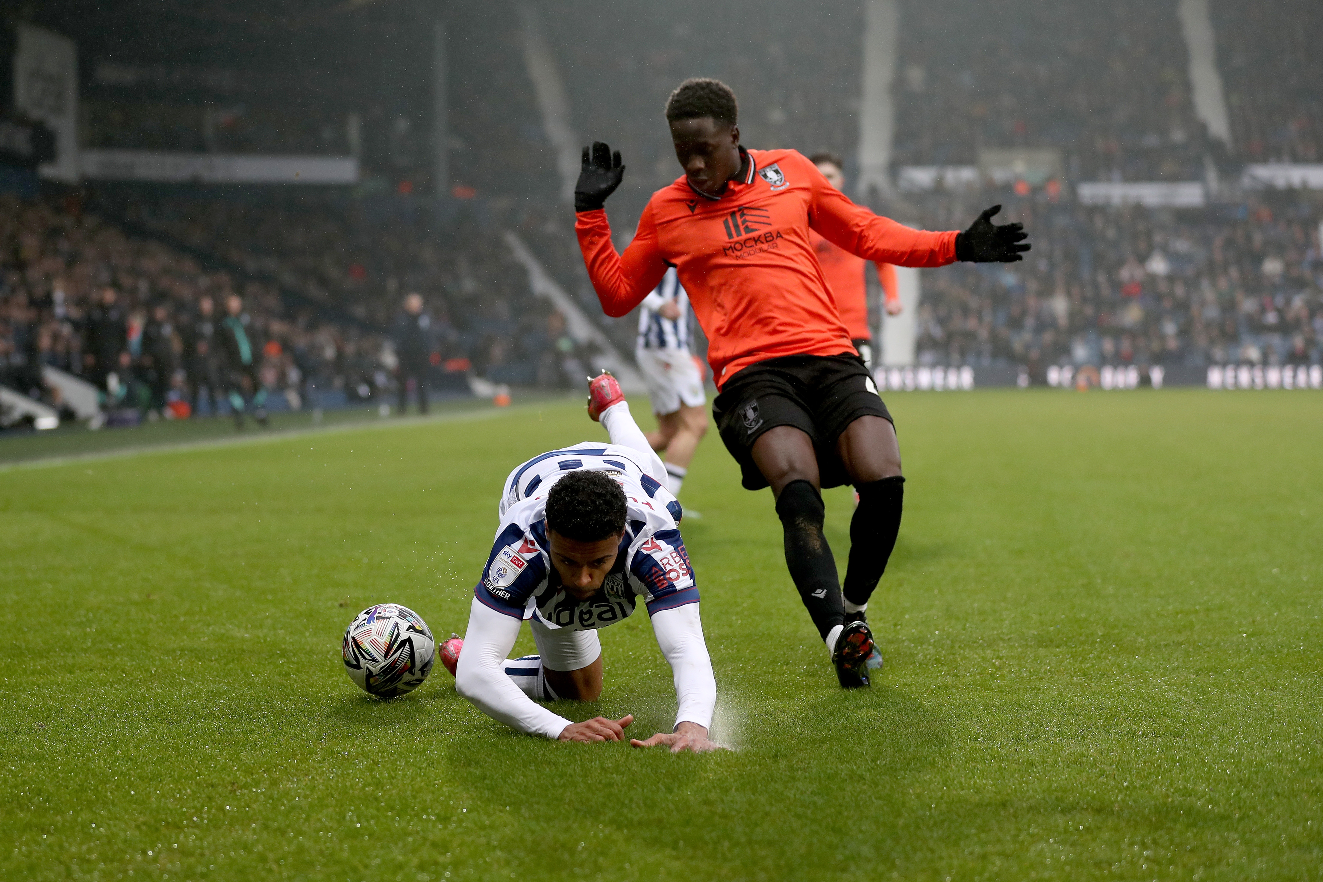 Darnell Furlong in action against Sheffield Wednesday