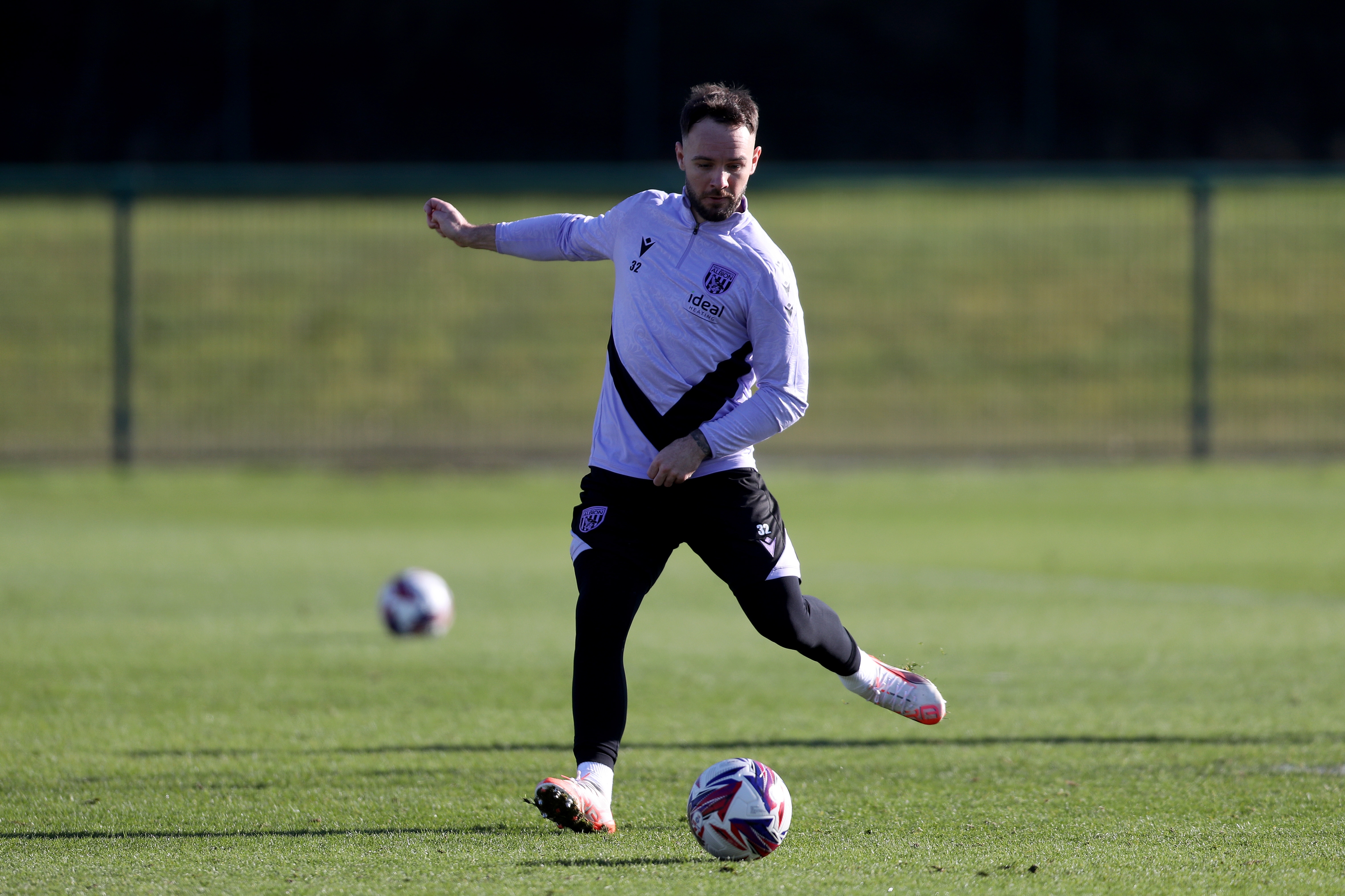 Albion players in training.